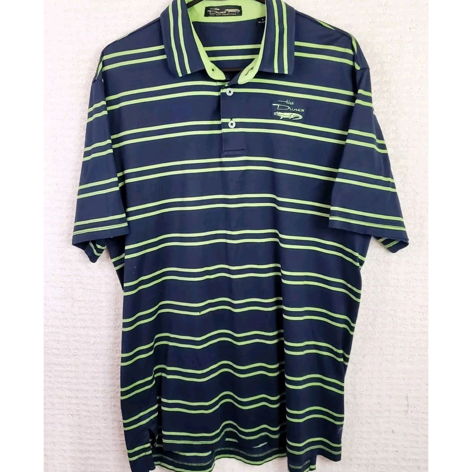 Vintage The Dunes Nike Tour Performance Golf Polo Shirt Mens L Blue Size US L / EU 52-54 / 3 - 2 Thumbnail