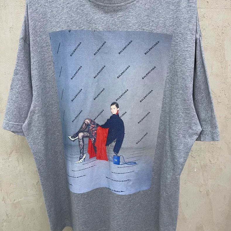 Balenciaga Balenciaga Gray front and back model full of small Logo pri Size US XS / EU 42 / 0 - 4 Thumbnail