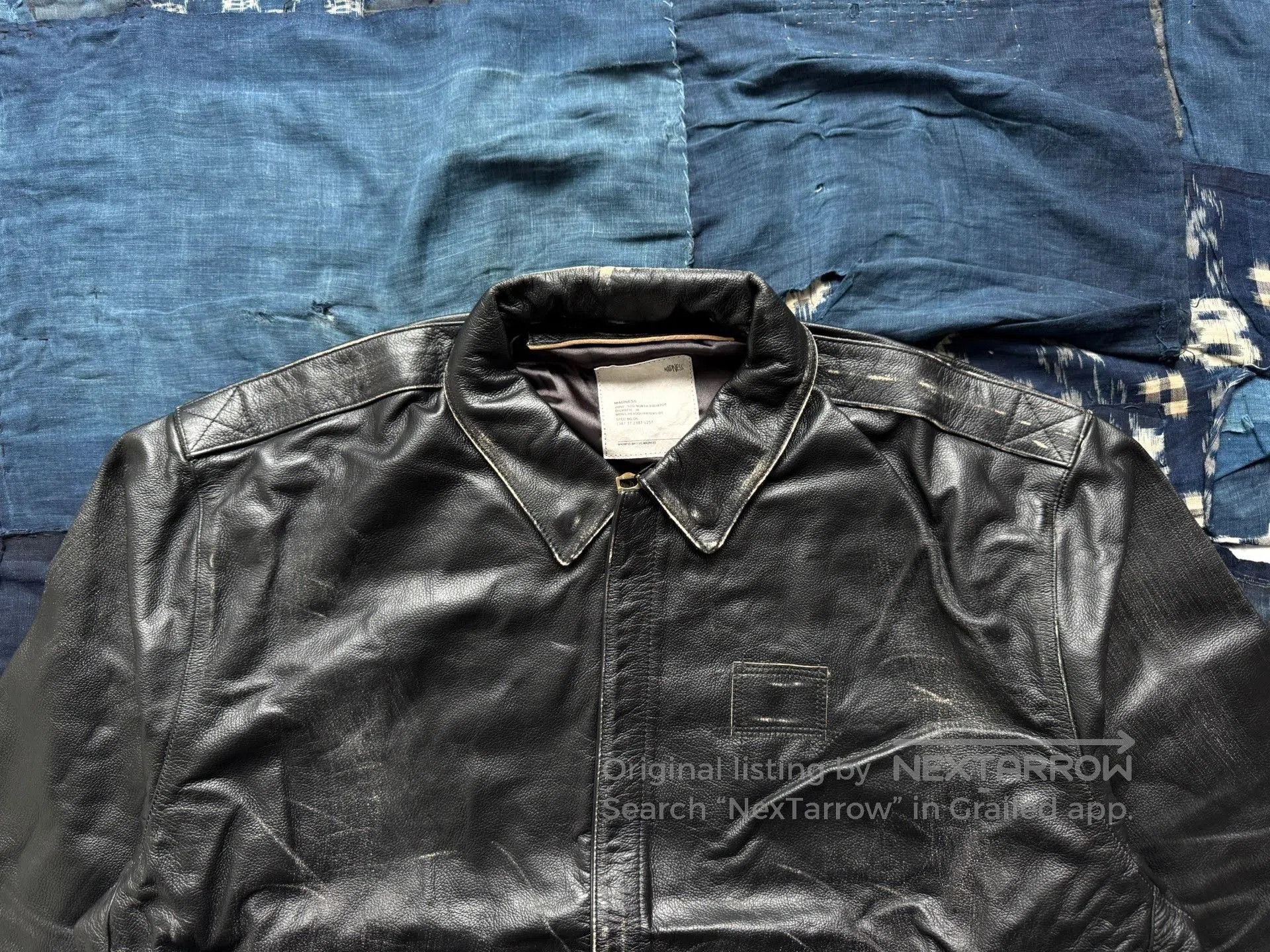 Other MADNESS Leather A2 Aviator Jacket. Size US L / EU 52-54 / 3 - 4 Thumbnail