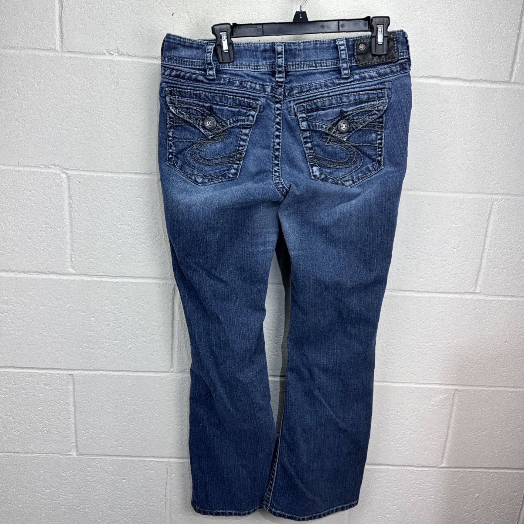 Vintage VINTAGE Silver Suki Surplus Women’s Bootcut Jeans 30x30 Blue Denim Stretch Spring Fall Winter Summer Women's Size 30" / US 8 / IT 44 - 7 Thumbnail