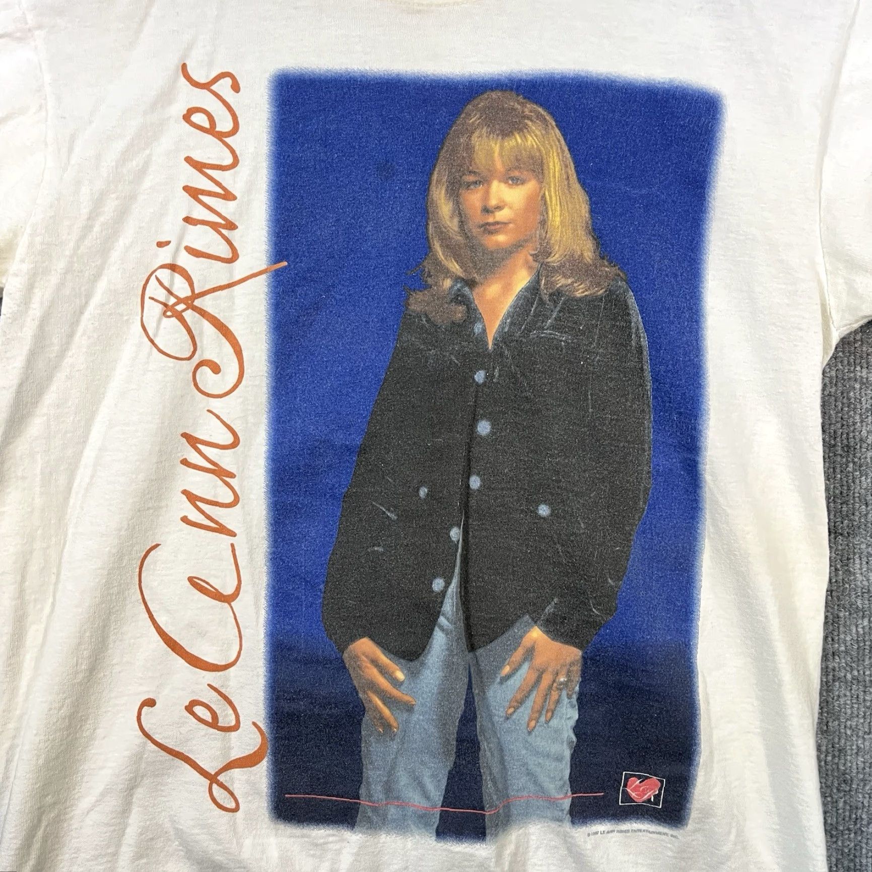 Vintage VINTAGE LeAnn Rimes Shirt M White 90s Music Graphic Print Short Sleeve Mens Regular Size US M / EU 48-50 / 2 - 2 Thumbnail