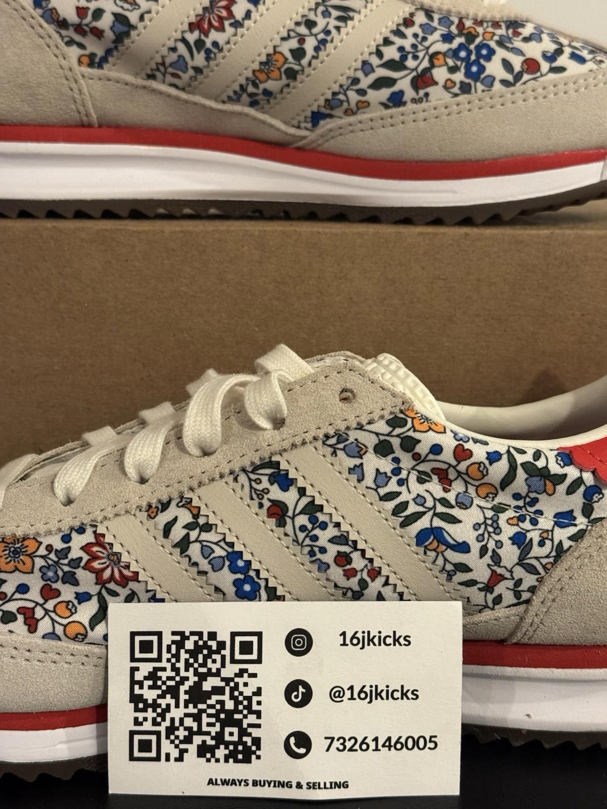 Adidas Adidas Liberty London SL 72 Floral Flower Print - Size 6 Size US 6 / IT 36 - 2 Thumbnail