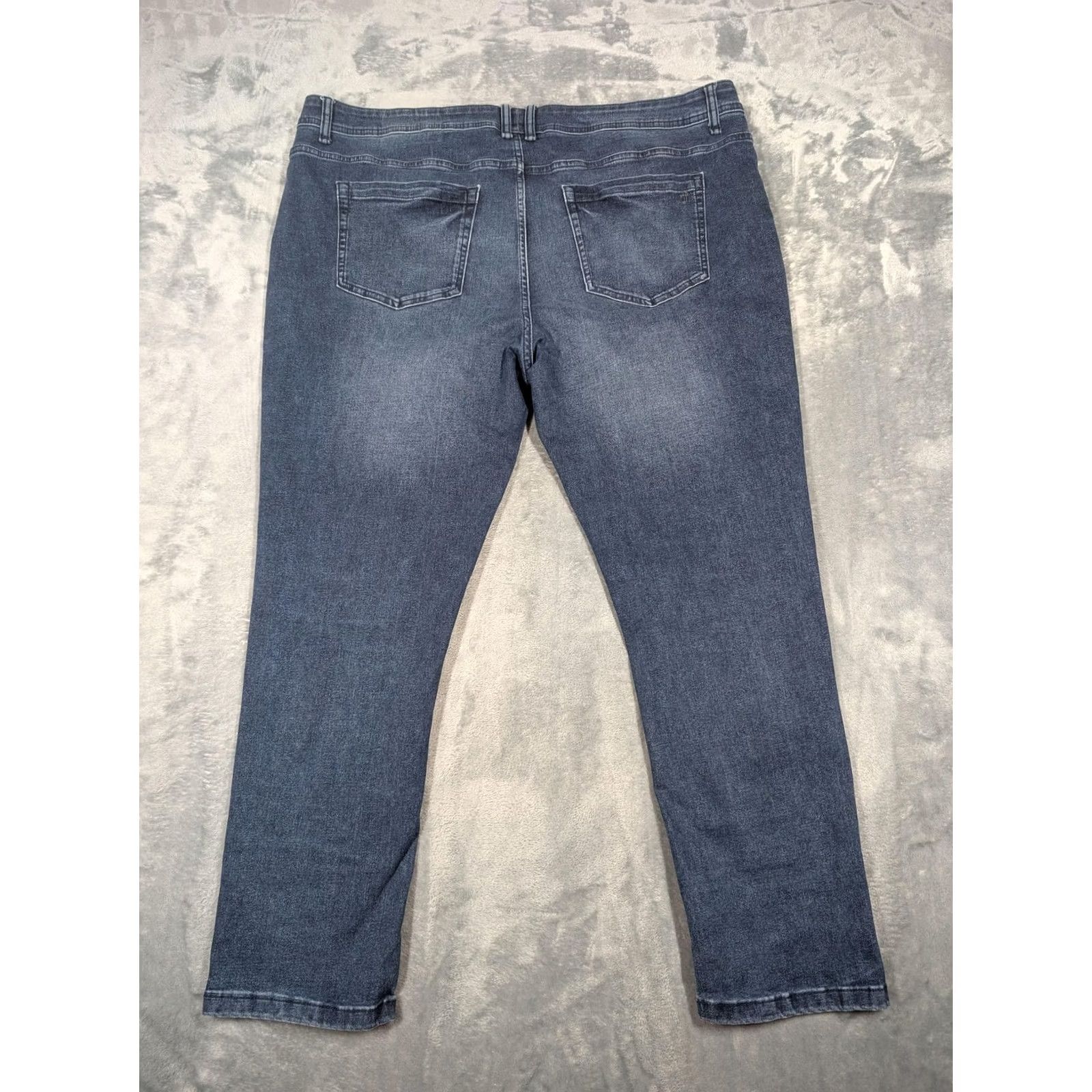 Denime The Perfect Jean NYC Jeans Mens 42x30 Blue Slim Fit Tapered Stretch Denim Pants Size US 42 / EU 58 - 7 Thumbnail