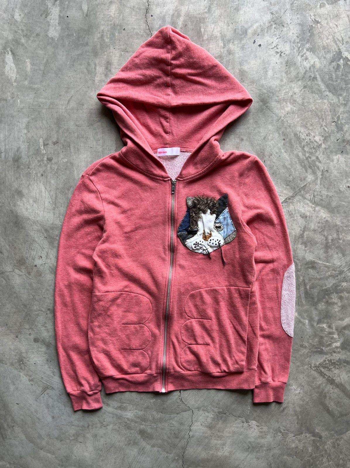 Ne-Net Ne-net Issey miyake Cat Patch Hoodies Size US XXS / EU 40 - 1 Thumbnail