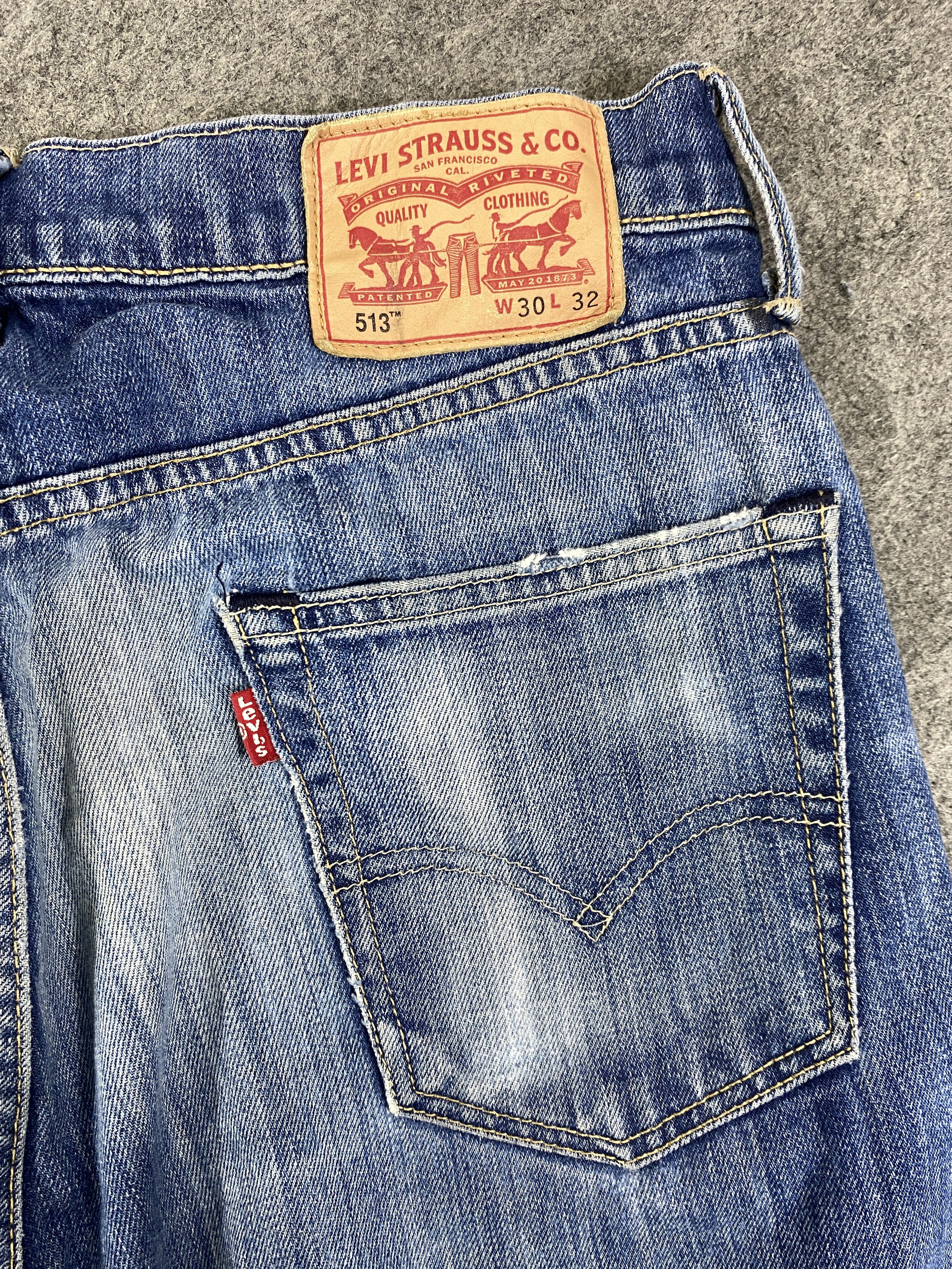 Levi's Faded Blue Vintage Levi's 513 Jeans 30x28.5 - JN3328 Size US 30 / EU 46 - 12 Thumbnail