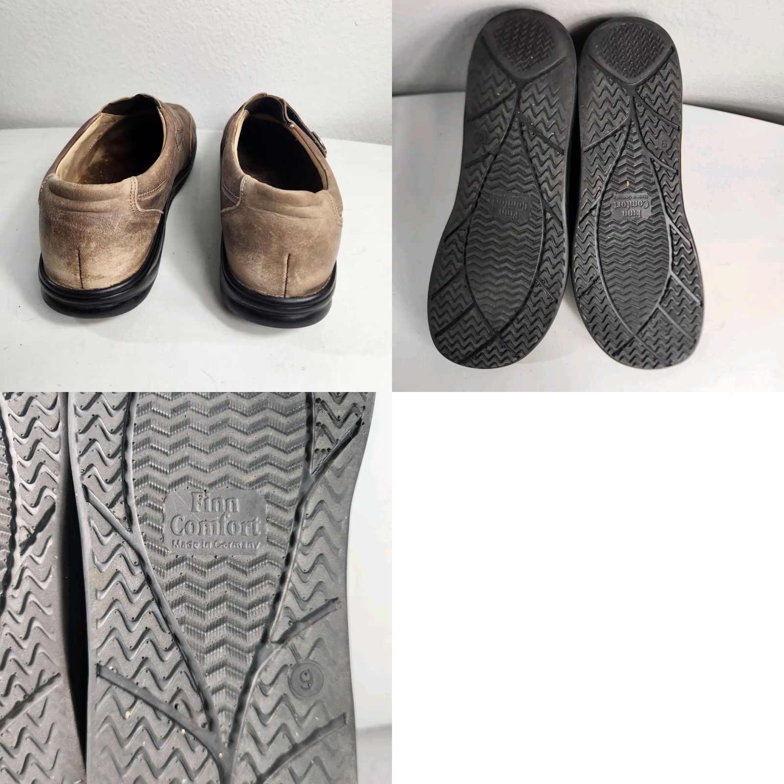 Vintage Finn Comfort Mens Tan Hook & Loop Closure Comfort Shoes-Size 9 Size US 9 / EU 42 - 9 Thumbnail