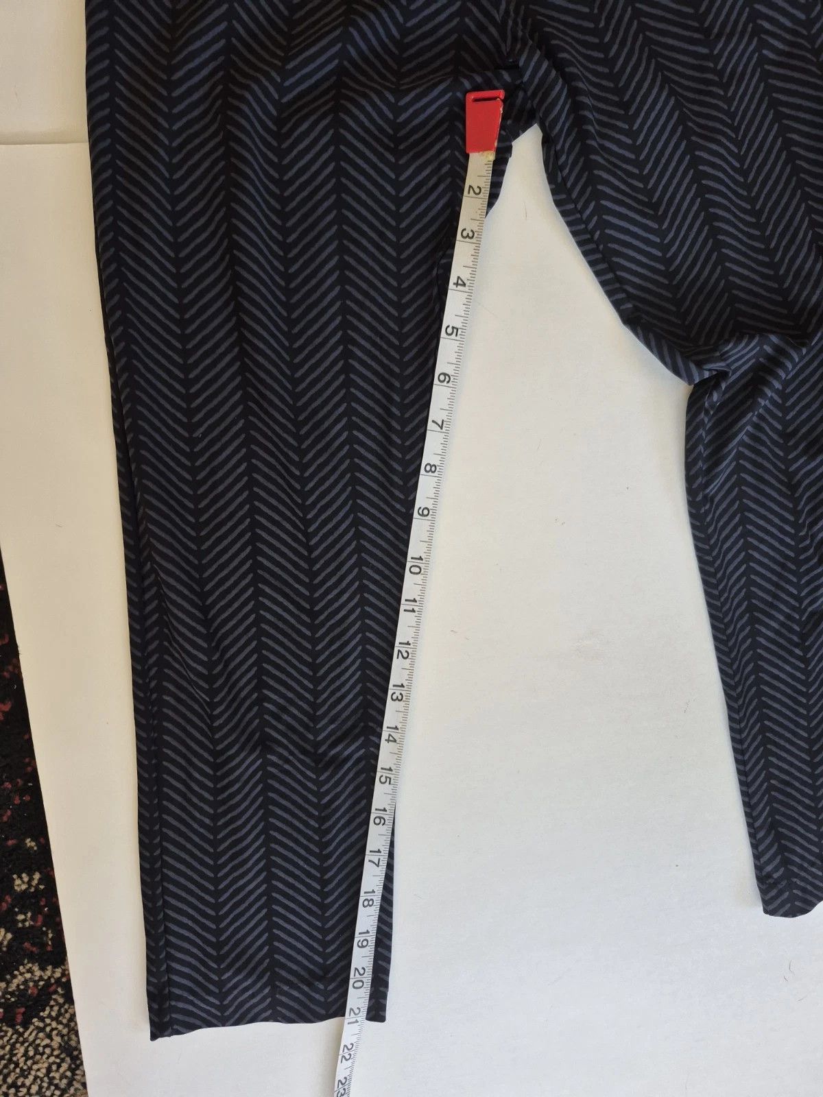 Vacation Porto Leggings Gray & Black Herringbone Pull On Sz S (1) Size 27" / US 4 / IT 40 - 10 Thumbnail
