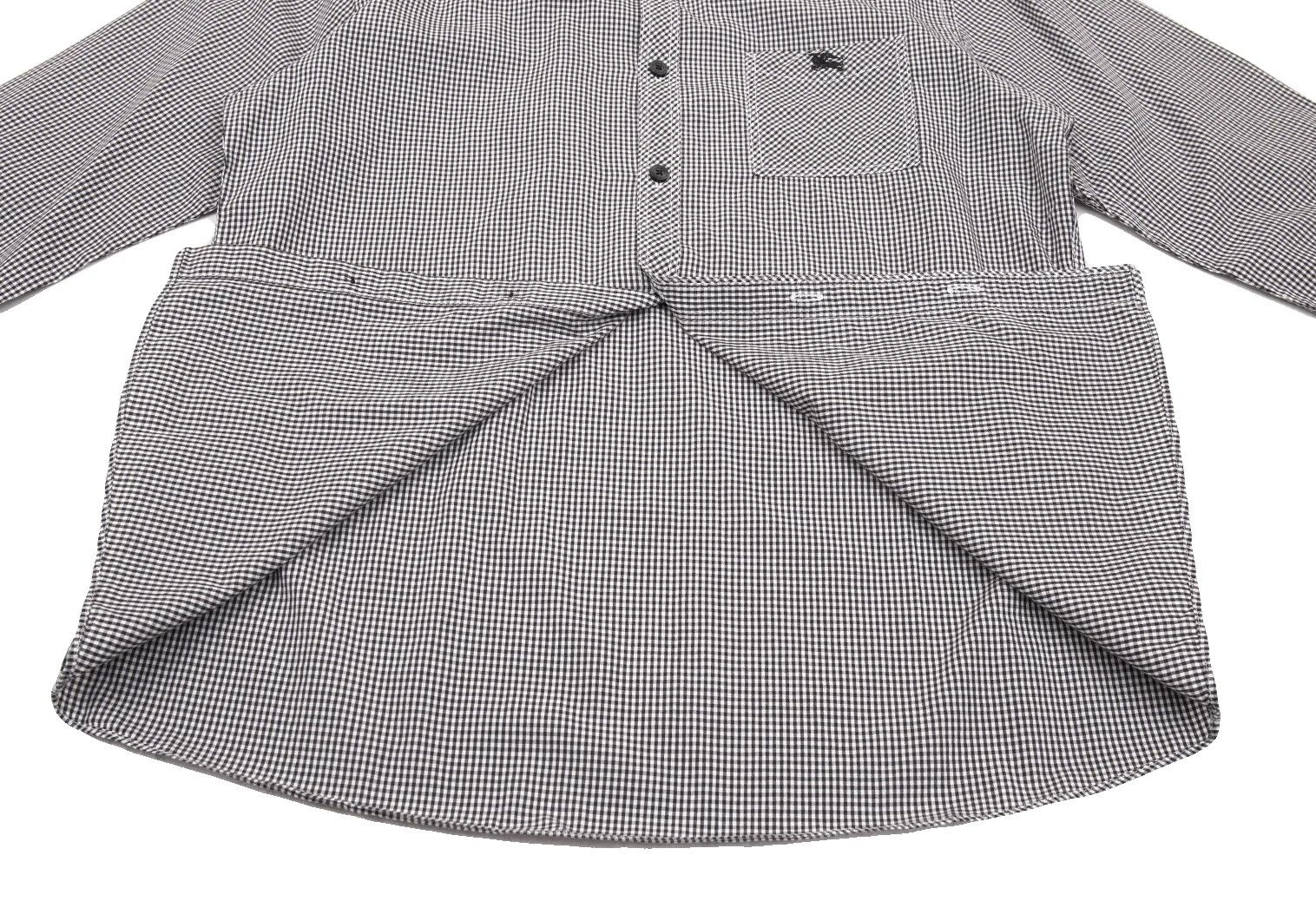 Burberry Gingham Check 3/4 Sleeve Button Down Shirt in Black/White Size US S / EU 44-46 / 1 - 12 Thumbnail
