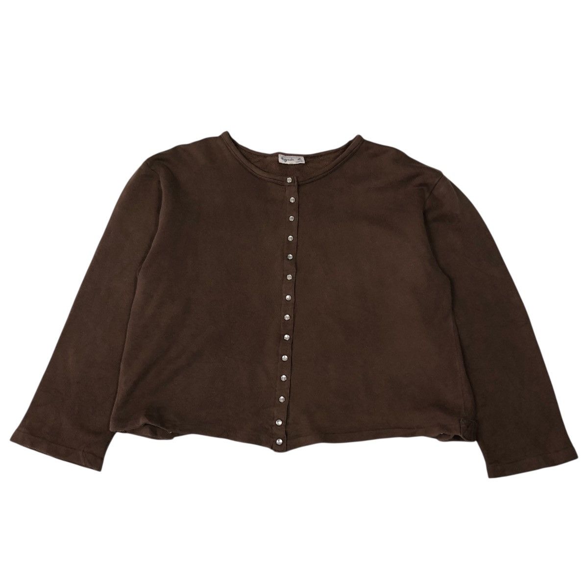 agnes b. 📌Vintage Snap Button Cardigan Agnes B. Rich Brown Size US M / EU 48-50 / 2 - 1 Thumbnail