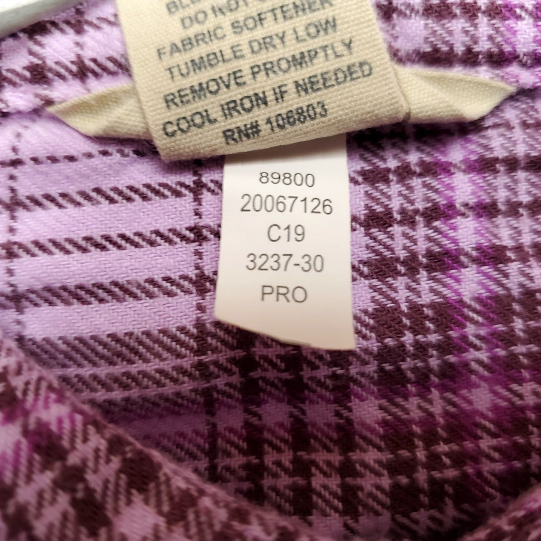 Pinko Duluth Trading Shirt Womens XS Pink Plaid Flannel Outdoors Cabin Hike Button-Up Casual Classic Cotton Blend Size XS / US 0-2 / IT 36-38 - 7 Thumbnail