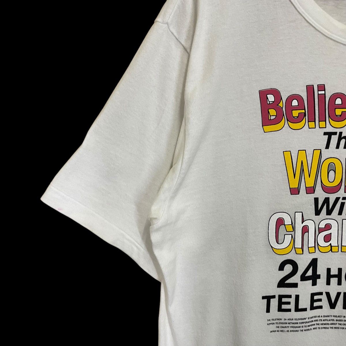 Japanese Brand 24 Hour Television Big Logo Shortsleeve Tee Size US M / EU 48-50 / 2 - 8 Thumbnail