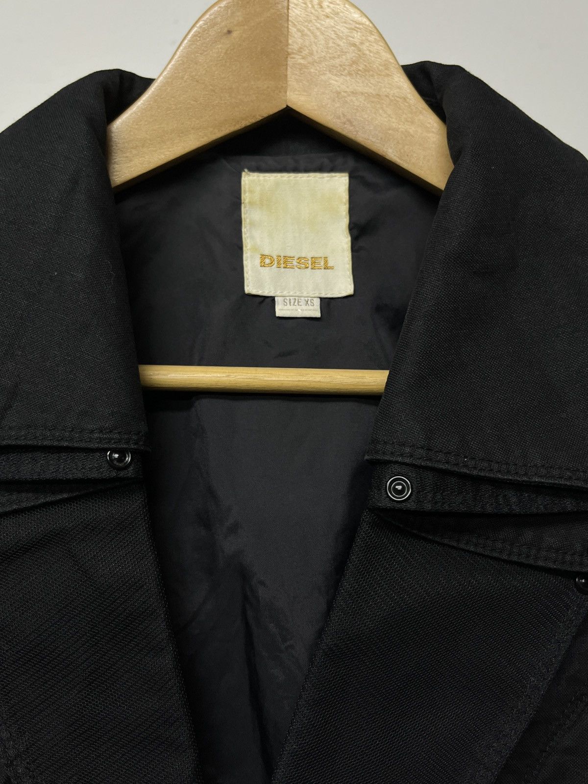 KMRii Y2K DIESEL Flared Jacket Blazer Punk Seditionaries Style Size XS / US 0-2 / IT 36-38 - 3 Thumbnail