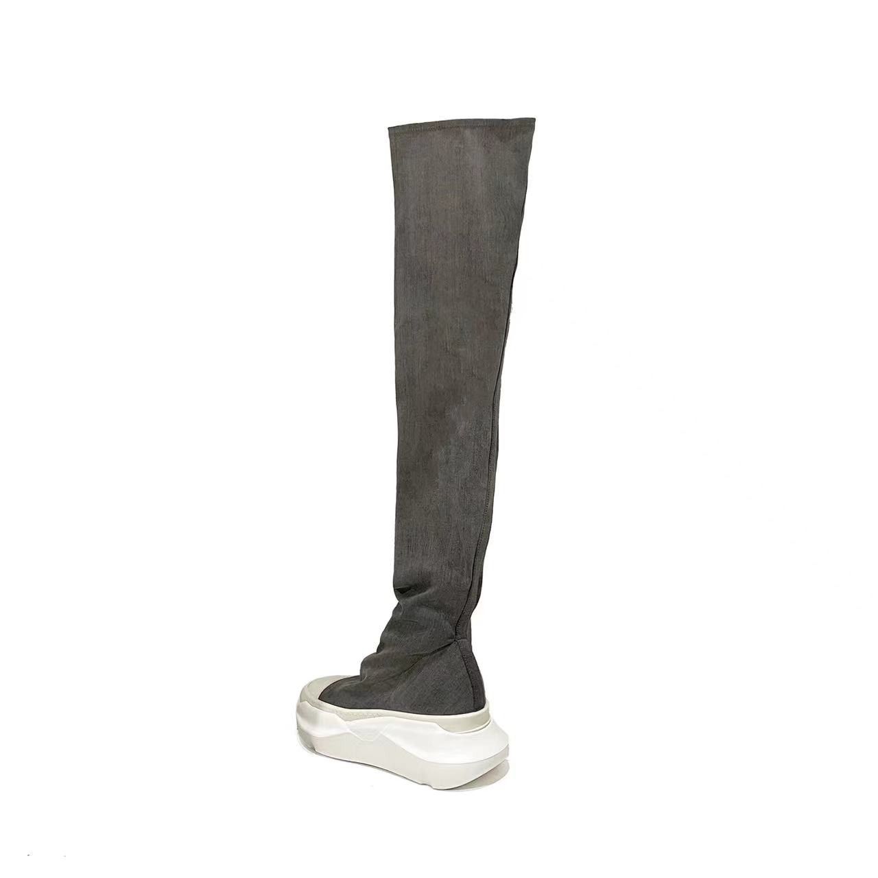 Rick Owens Drkshdw RICK OWENS DRKSHDW Abstract Stockings Denim Boots Size US 8 / IT 38 - 3 Thumbnail
