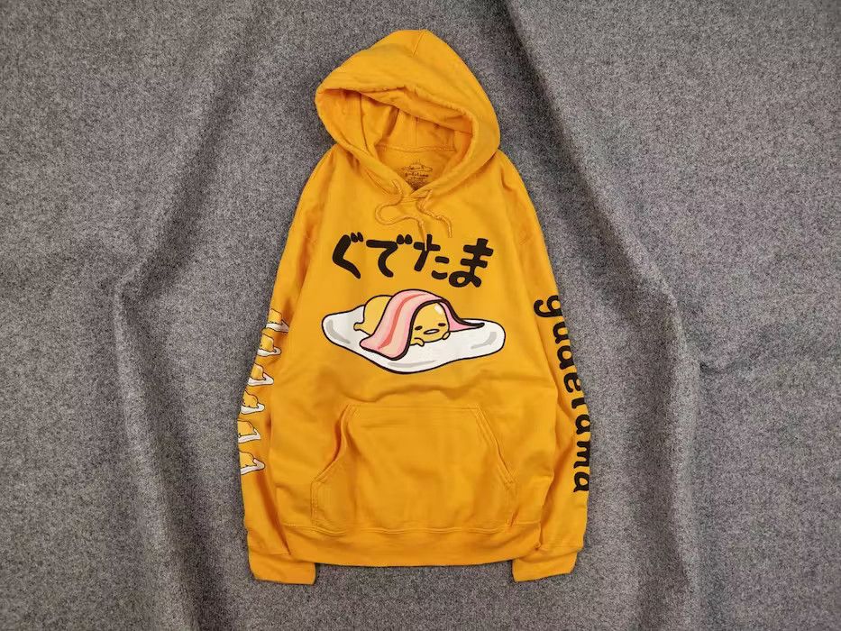 Japanese Brand Gudetama Japan Sanrio The Lazy Egg Yellow Hoodie Size US M / EU 48-50 / 2 - 1 Thumbnail