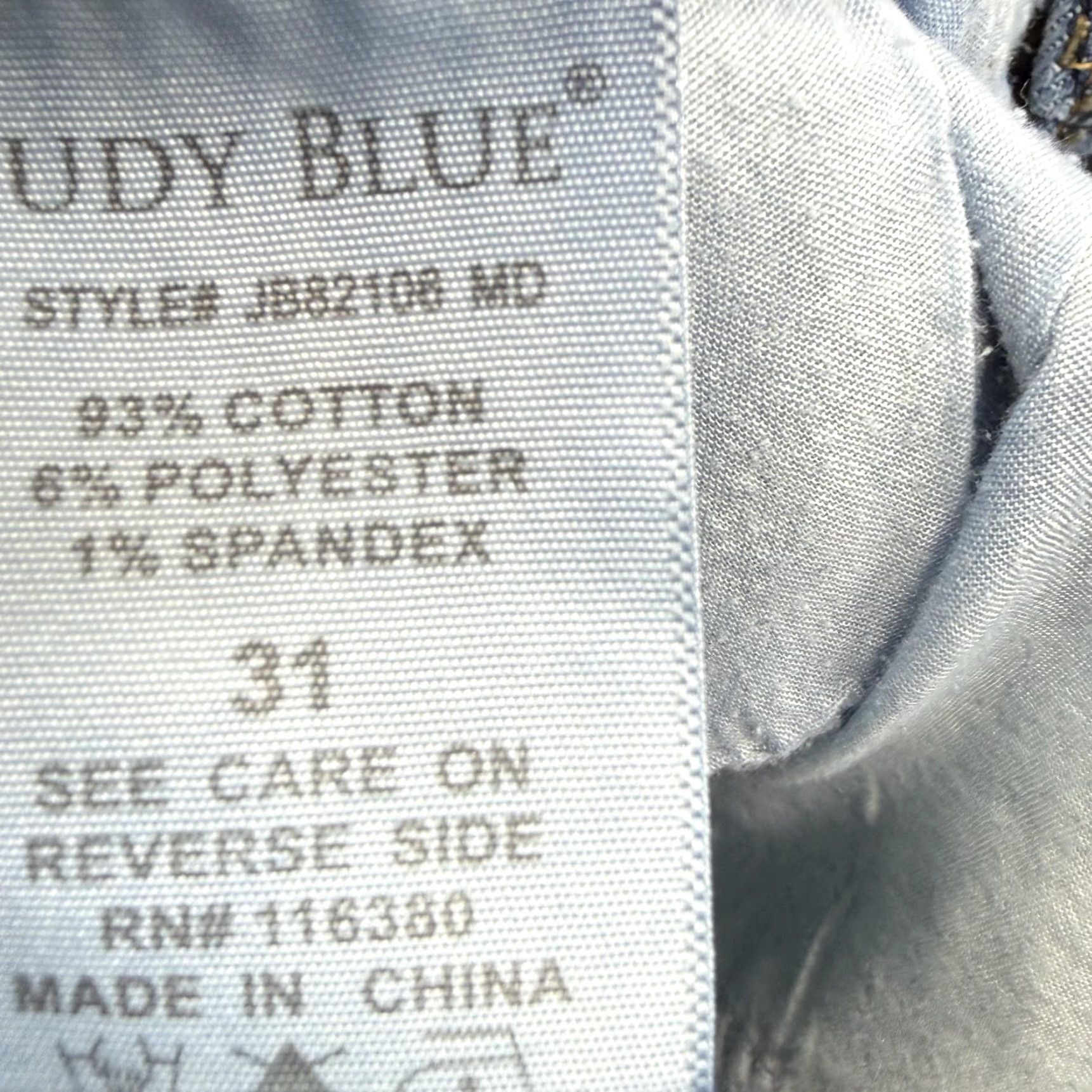 Vintage Judy Blue Jeans Womens 31 Blue Skinny High Rise Stretch Denim JB82109MD Jeans Size 24" / US 00 / IT 34 - 5 Thumbnail