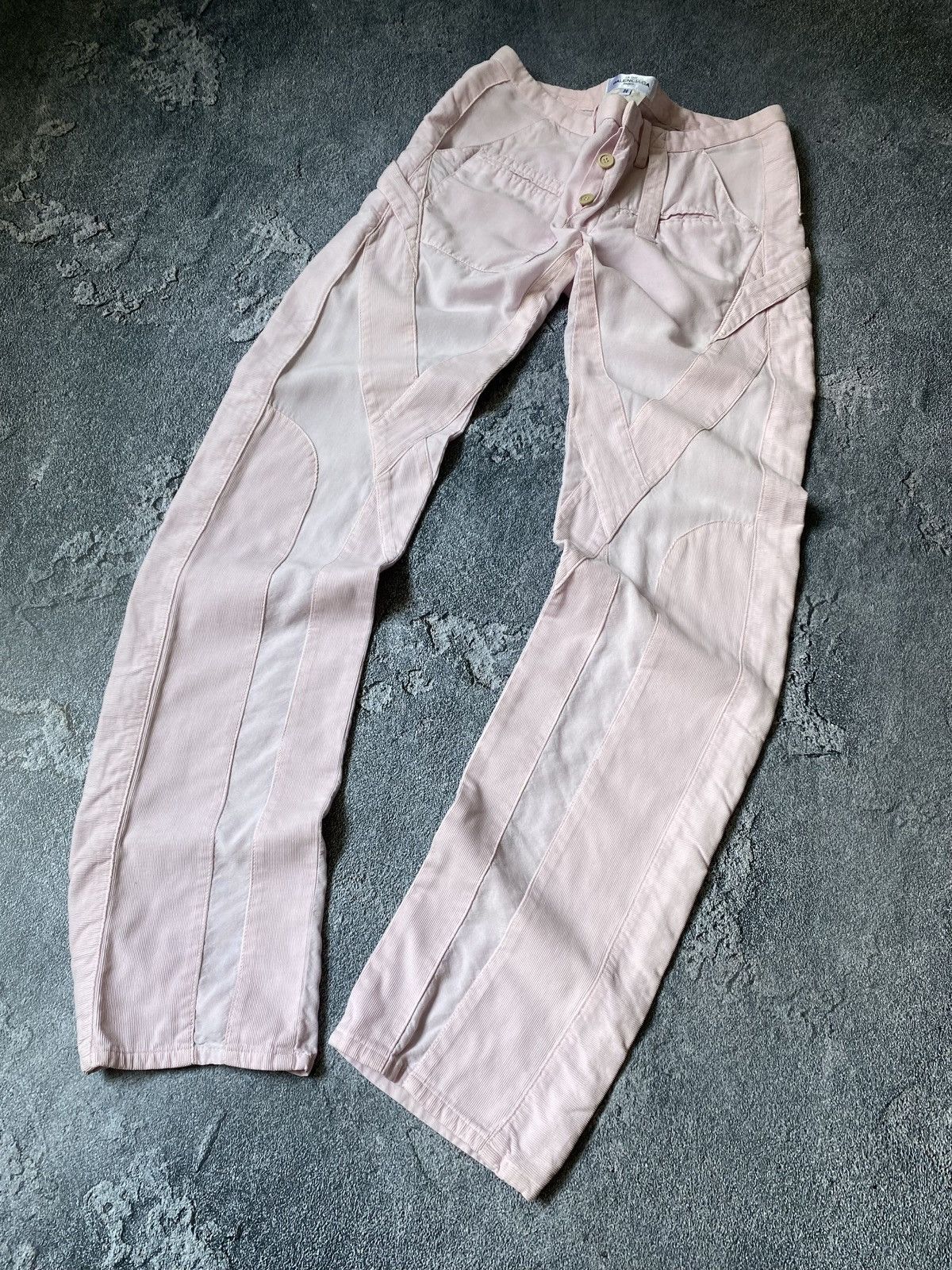 Balenciaga × Designer Balenciaga Le Dix Spring 2002 Tan Slim Cargo Pants Size 26" / US 2 / IT 38 - 5 Thumbnail