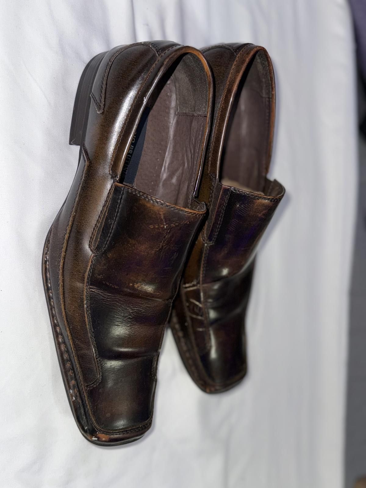 Giorgio Brutini Giorgio Brutini Men's 159042 Slip-On Brown Leather Loafer Size US 9 / EU 42 - 7 Thumbnail