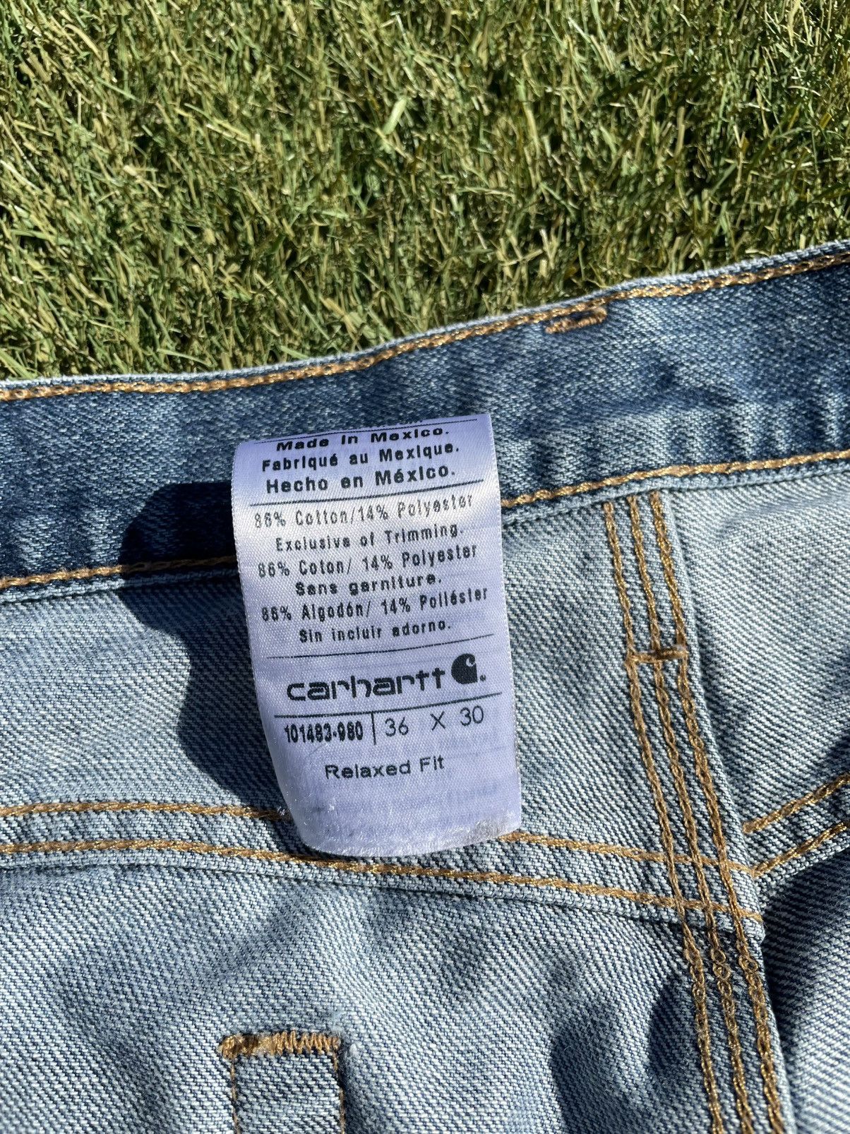 Carhartt Vintage Carhartt blue denim jeans men’s size 36x30 Size US 36 / EU 52 - 3 Thumbnail