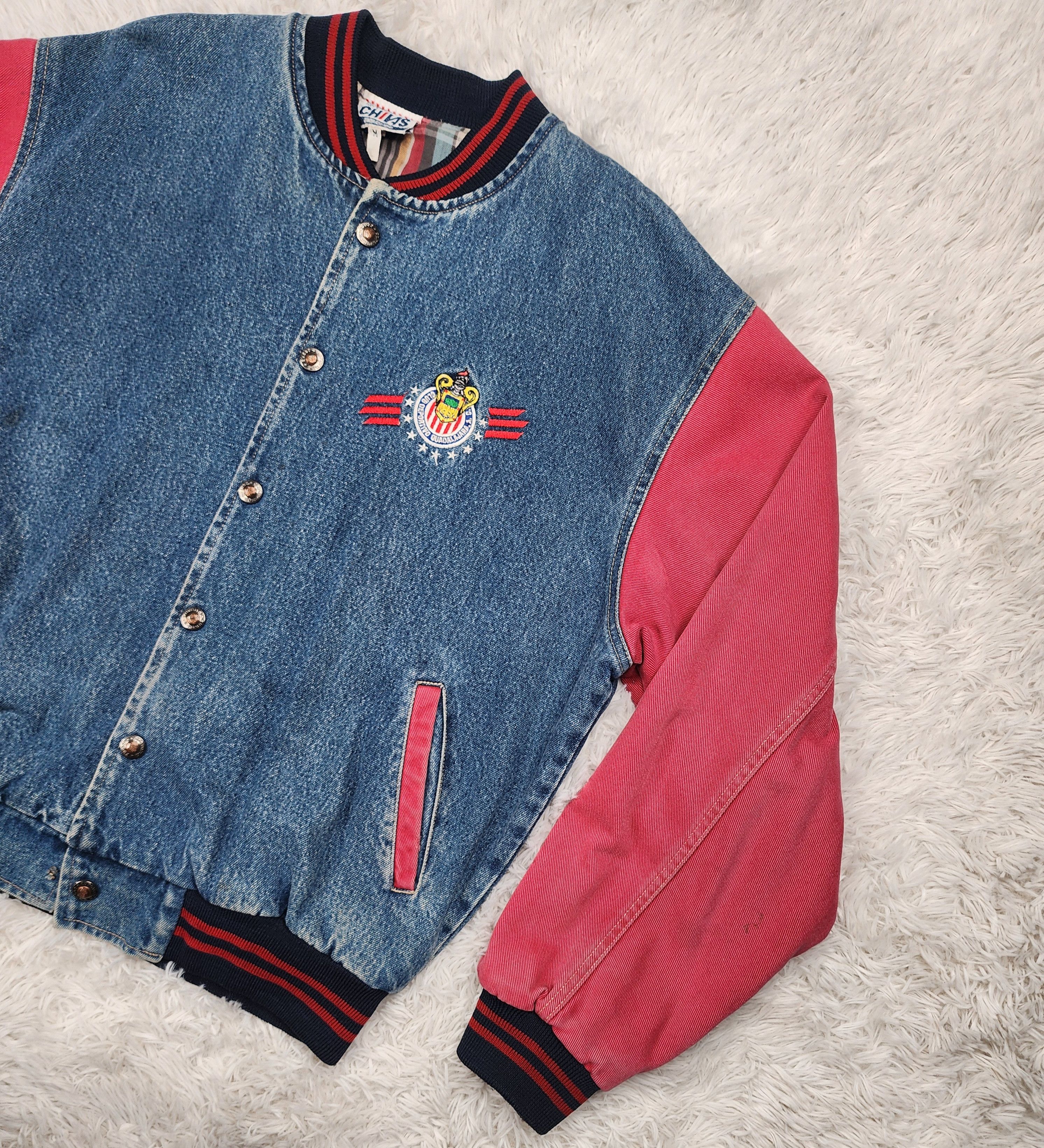 Vintage Vintage Guadalajara Chivas soccer denim varsity jacket Size US M / EU 48-50 / 2 - 3 Thumbnail
