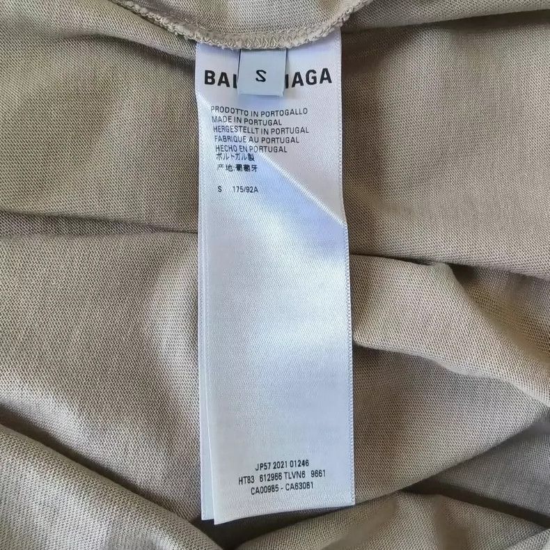 Balenciaga Balenciaga Solid Color Logo Embroidered Round Neck Short S Size US S / EU 44-46 / 1 - 5 Thumbnail