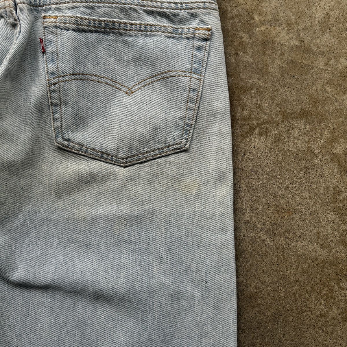 Levi's 90s Levi's 501 Thrashed Faded Jeans USA ERD Grunge Chrome Size US 35 - 16 Thumbnail