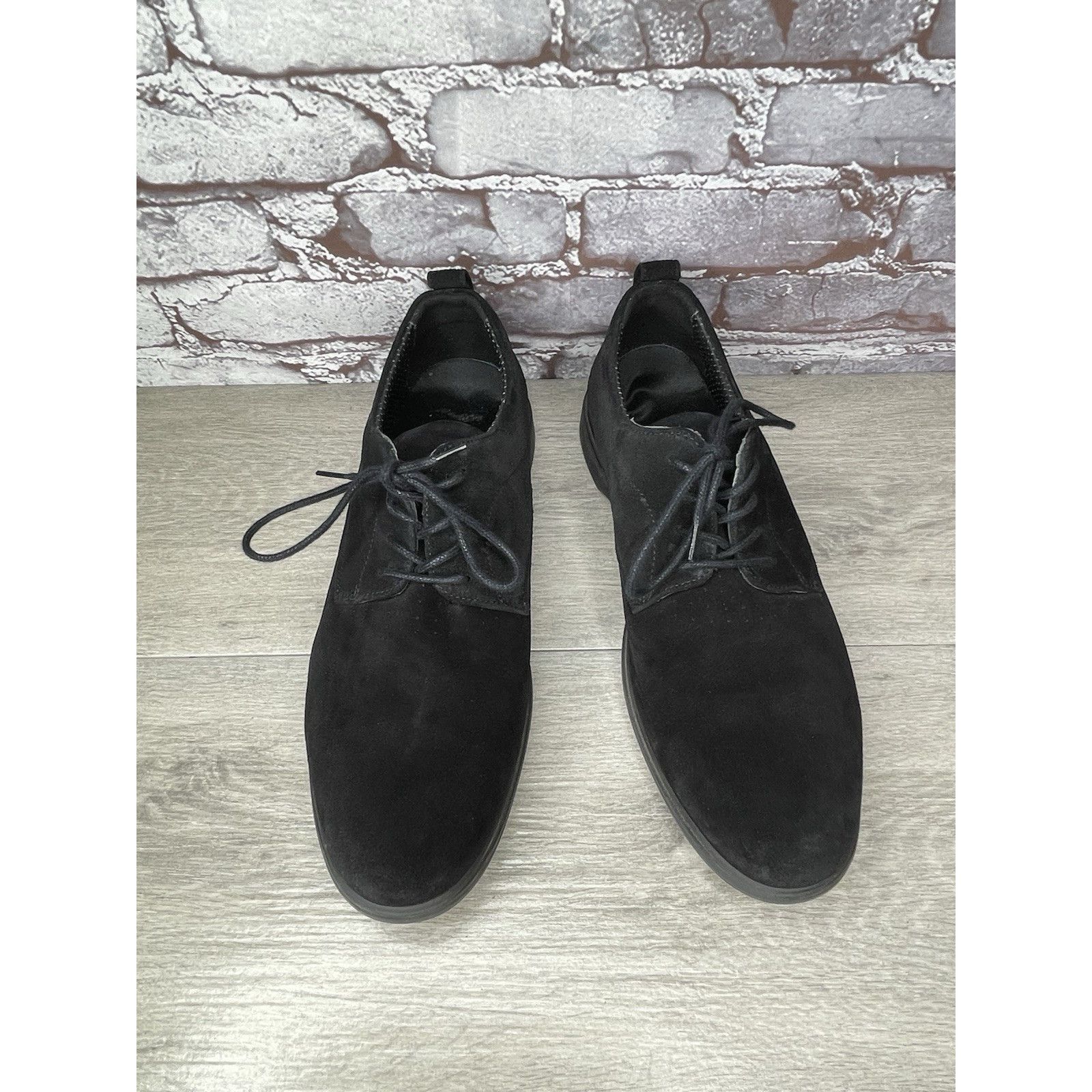 Lumberjack Amberjack Black Suede Leather Lace Up Rubber Oxfords Shoes M Size US 10.5 / EU 43-44 - 2 Thumbnail