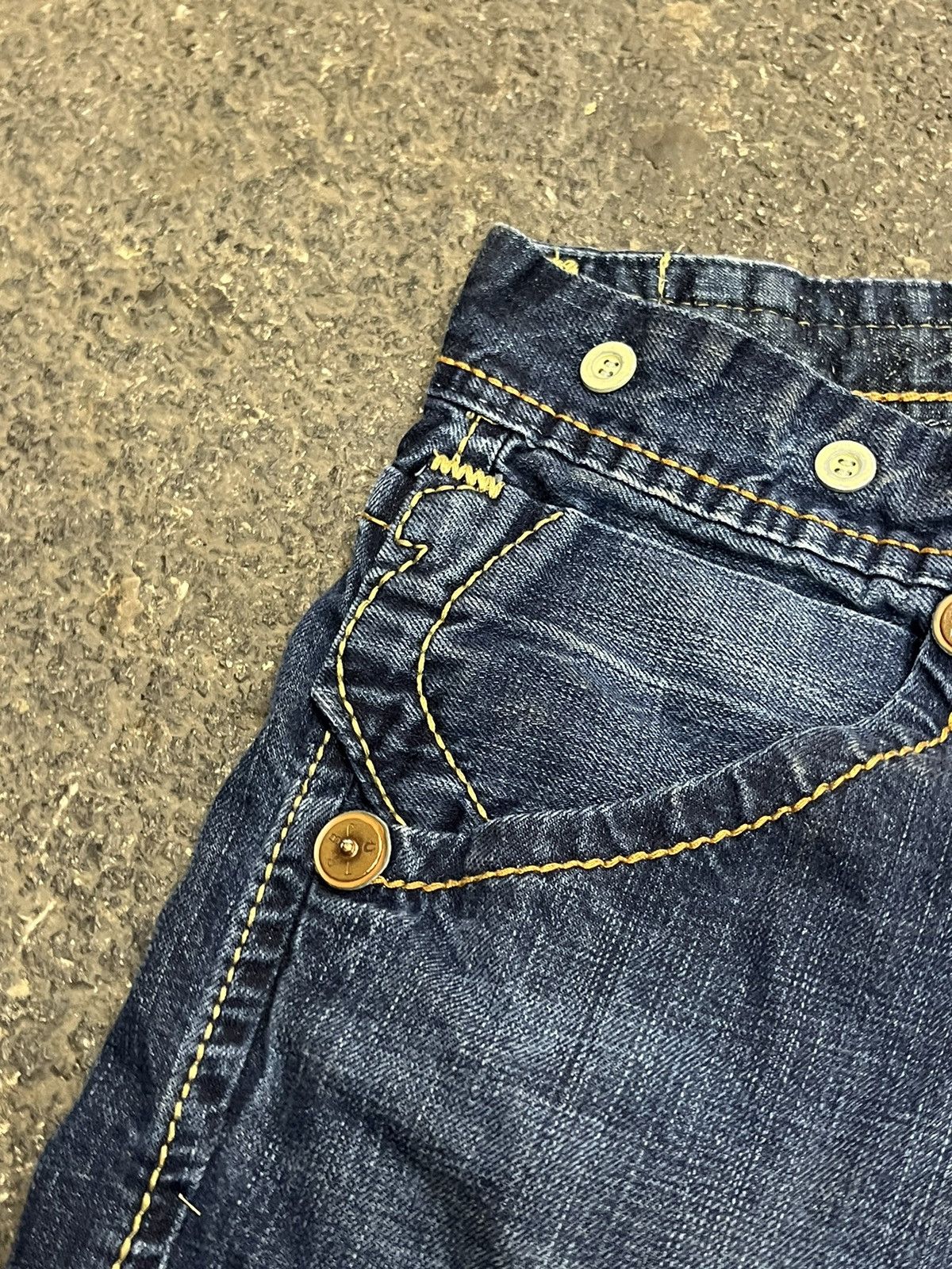 True Religion × Vintage True religion y2k baggy fit denim pants hype rare skater Size US 34 / EU 50 - 9 Thumbnail