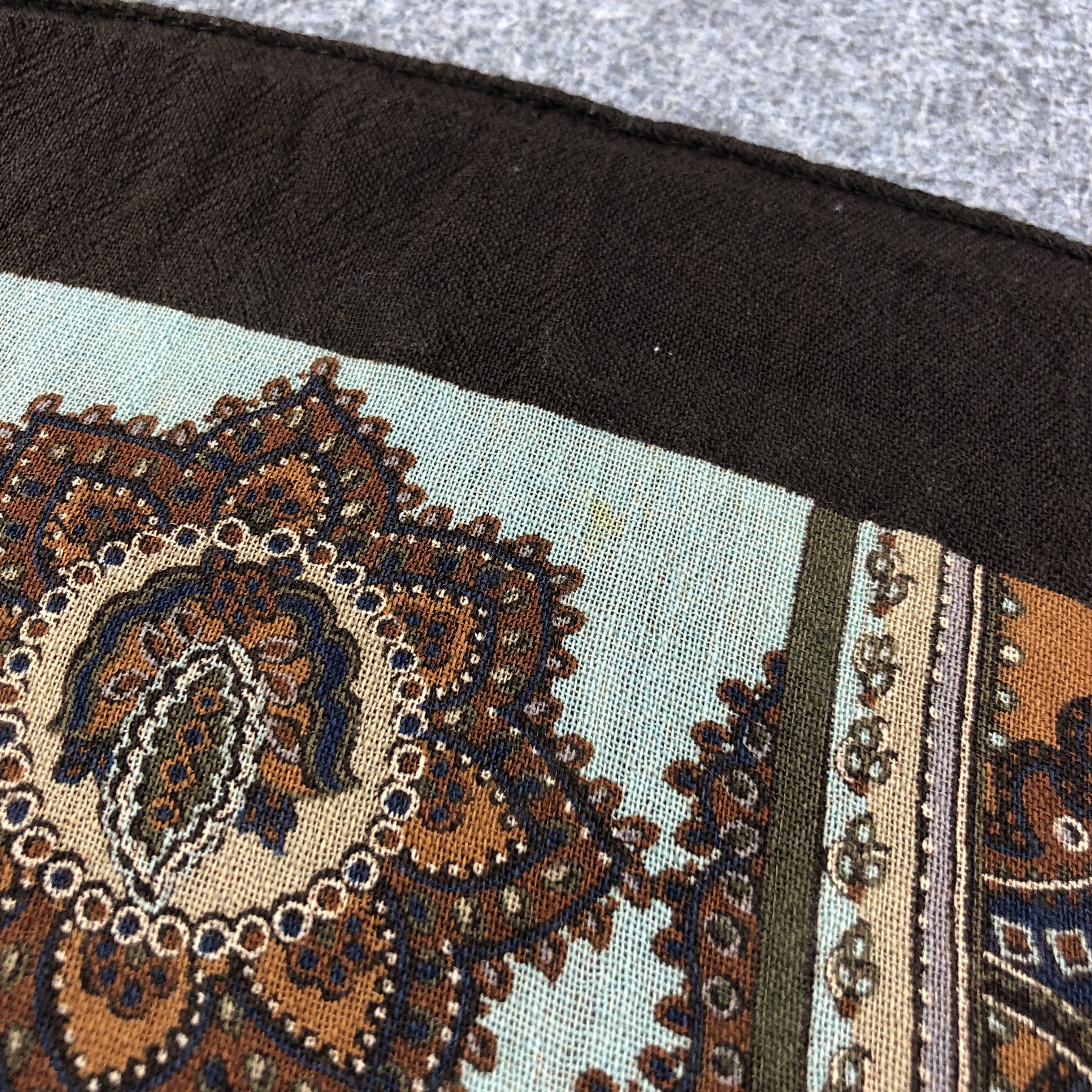 Vintage Luxury Design made in Italy Wool Stole Scarf M605 Size ONE SIZE - 7 Thumbnail