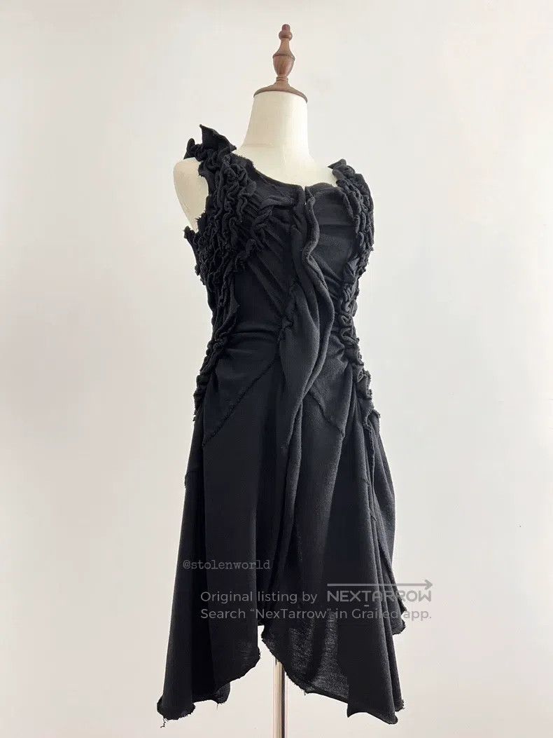 Comme des Garcons Comme Des Garcons Irregular pleated wool dress Size XS / US 0-2 / IT 36-38 - 3 Thumbnail