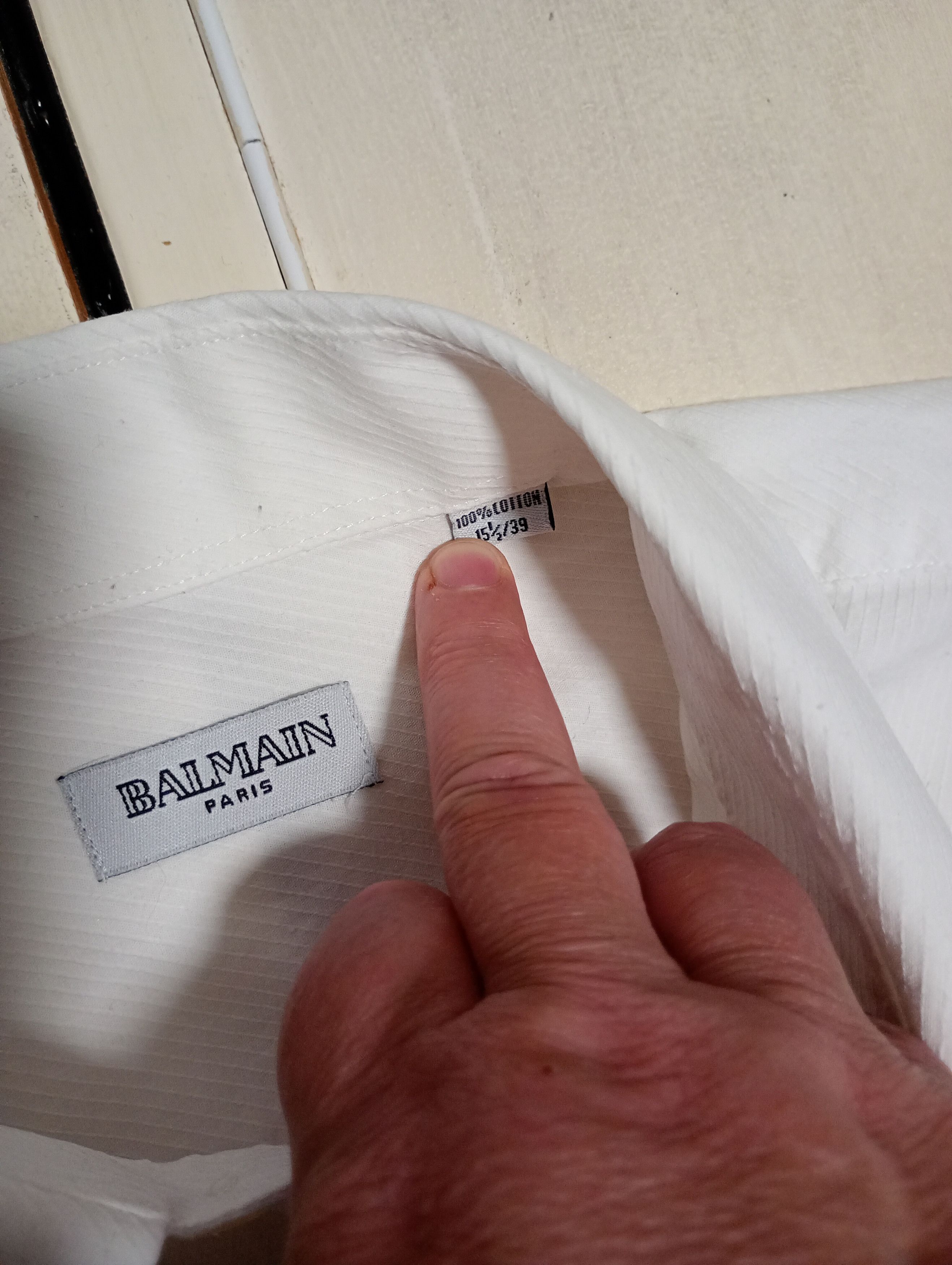 Balmain Balmain Сufflinks Shirt Vintage Size US M / EU 48-50 / 2 - 7 Thumbnail