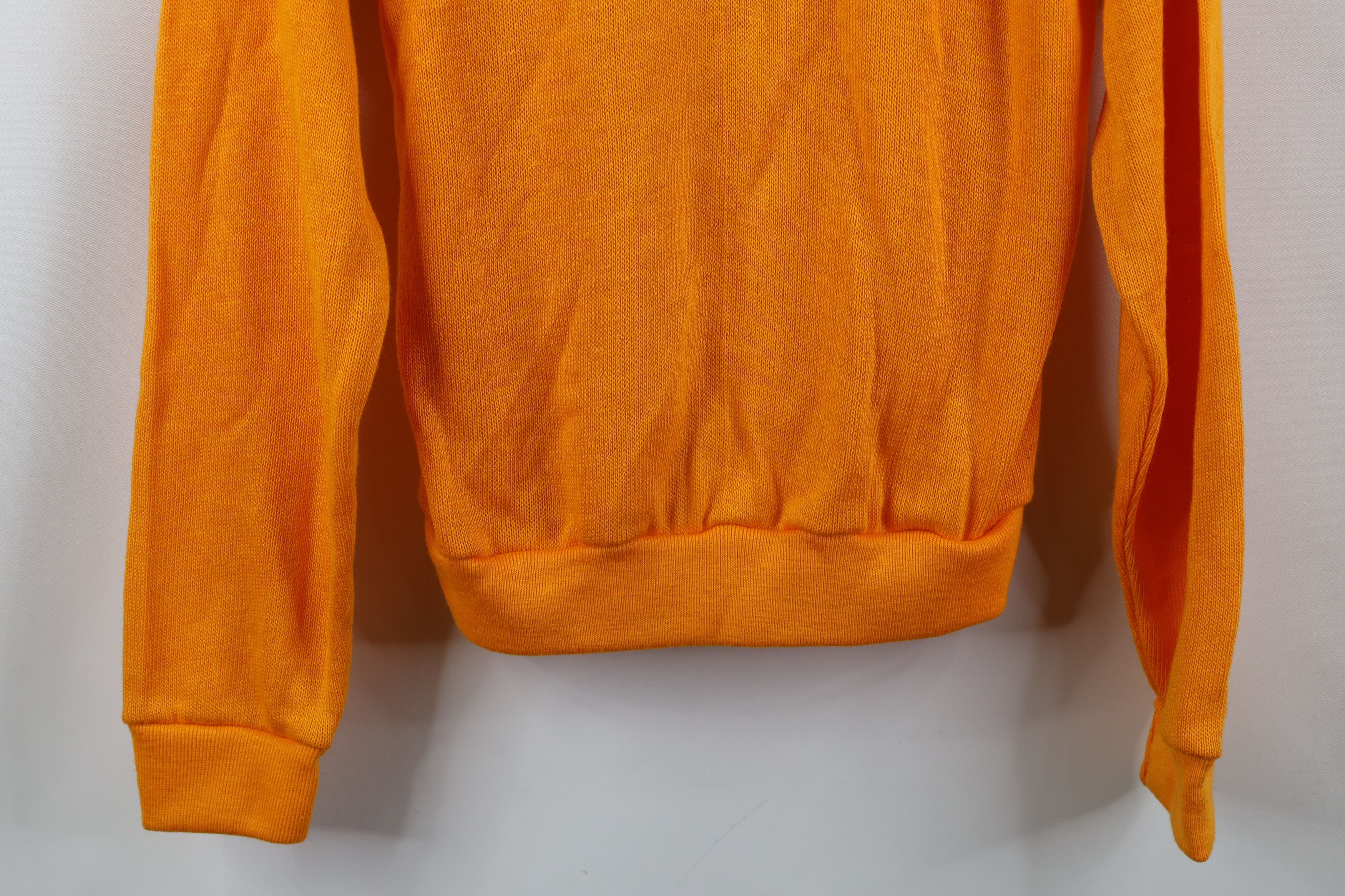 Vintage Deadstock Vintage 70s Streetwear V-Neck Sweater Orange USA Size S / US 4 / IT 40 - 12 Thumbnail