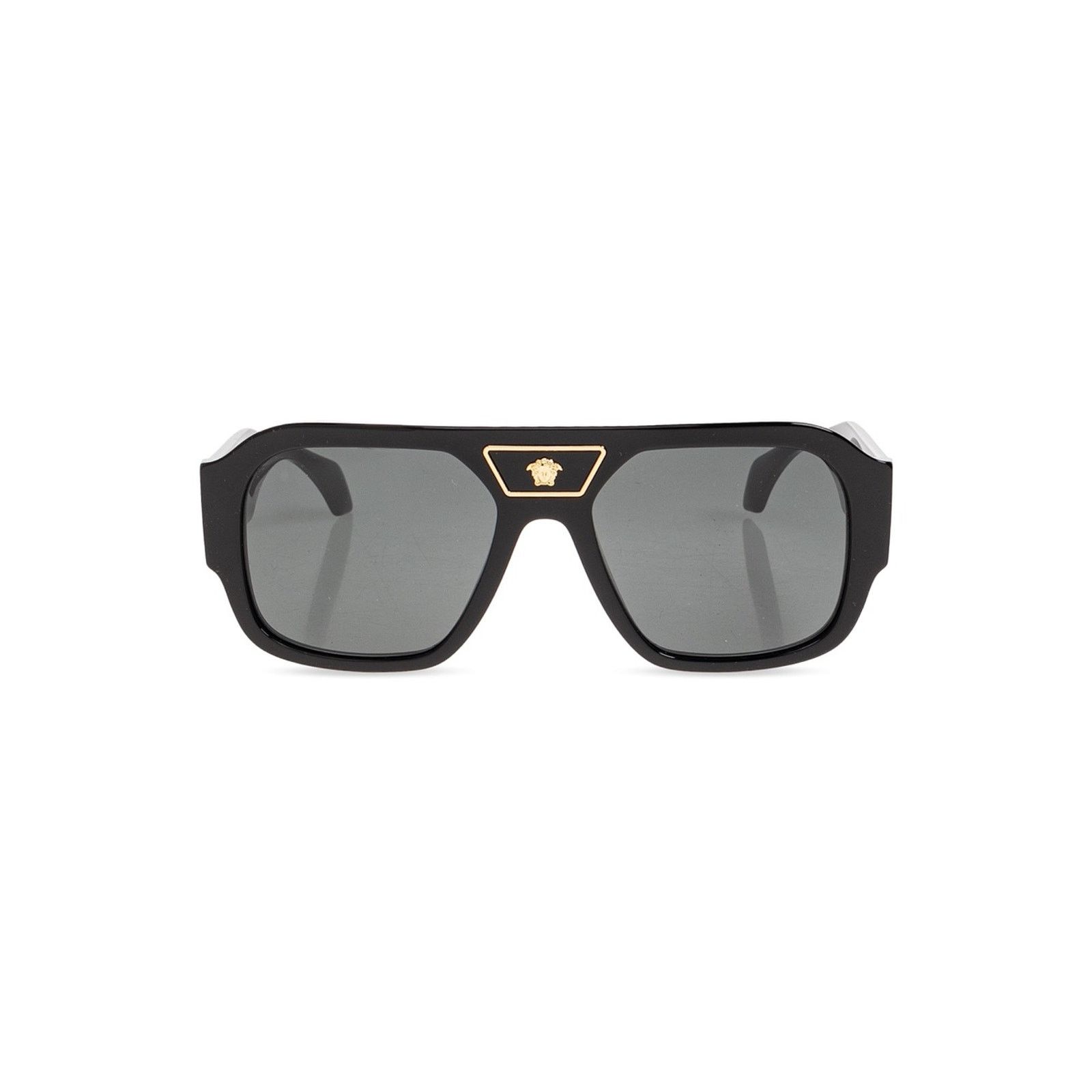 Versace Versace VE4512D GB1/87 Sunglasses Black Oval Frame 