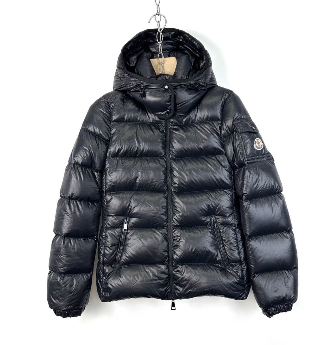 Moncler Black Puffer Jacket with Hood - XS Size US XS / EU 42 / 0 - 1 Thumbnail