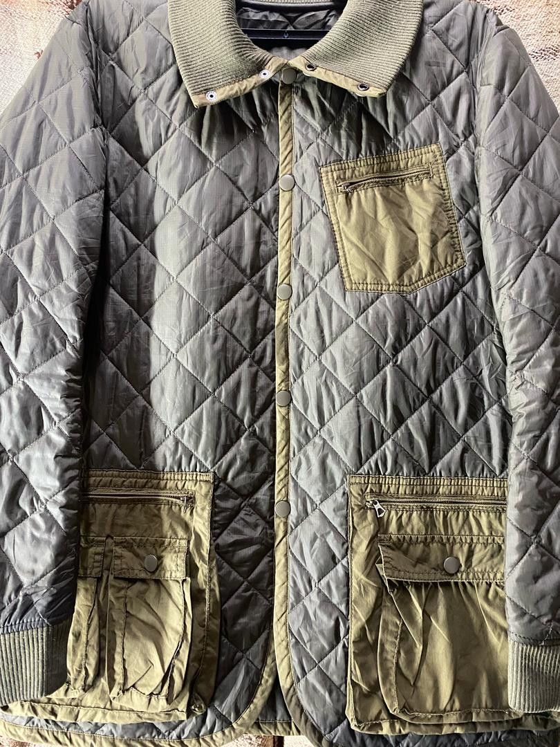 Japanese Brand Green Label Relaxing Quilted Jacket Size US M / EU 48-50 / 2 - 4 Thumbnail