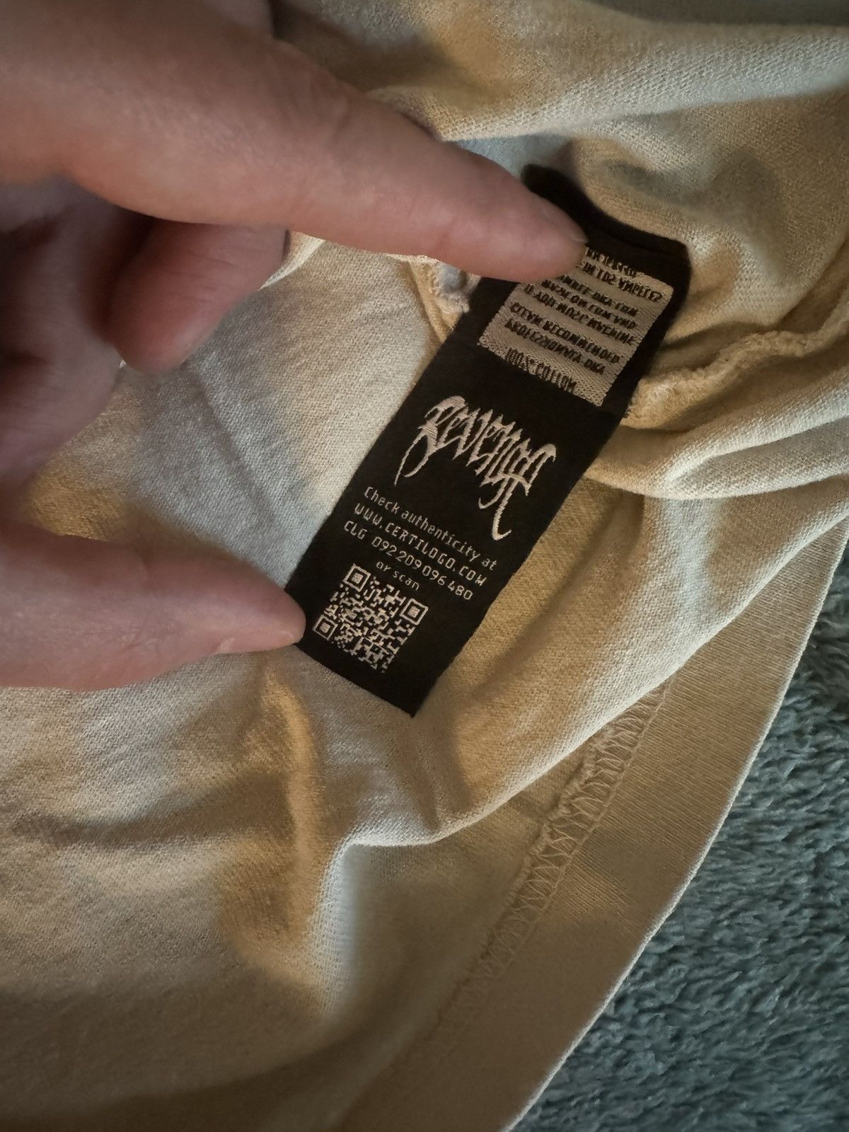 Revenge REVENGE SHIBUYA TEE CEMENT X SKI MASK Size US XL / EU 56 / 4 - 4 Thumbnail