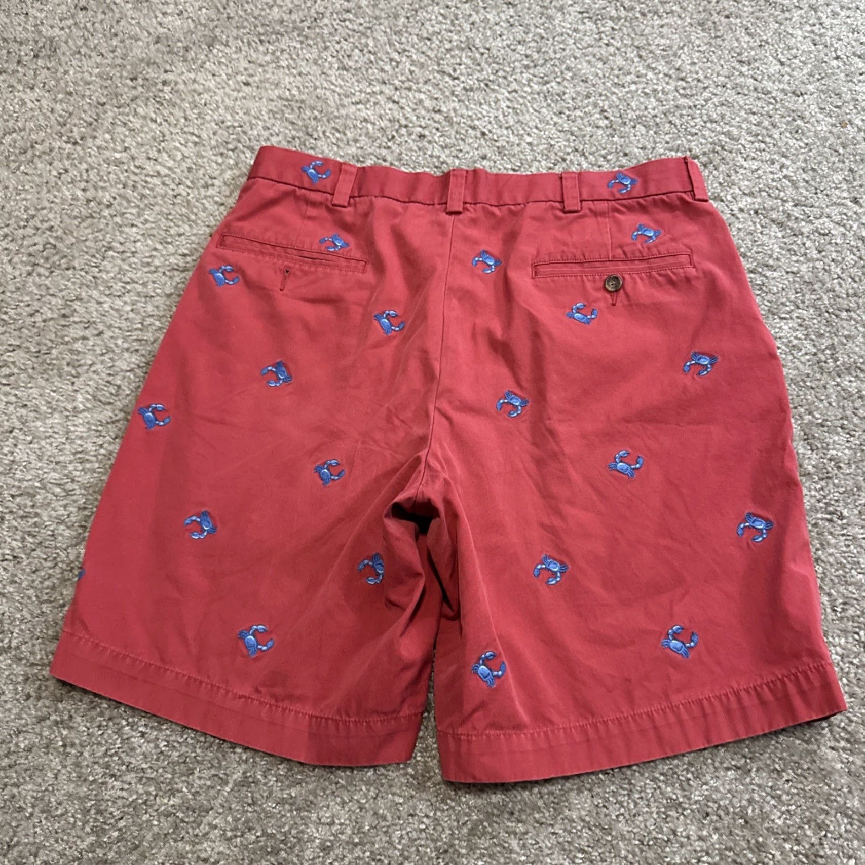 Brooks Brothers Brooks Brothers Shorts 34” Red Cotton Embroidered Crab Size US 34 / EU 50 - 6 Thumbnail