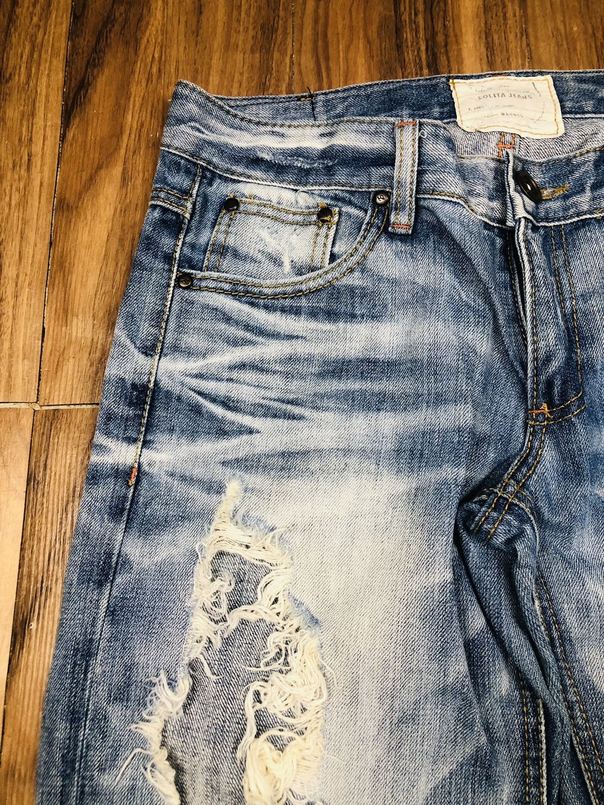 Other Lolita Distress Jeans (34) Size US 33 - 5 Thumbnail