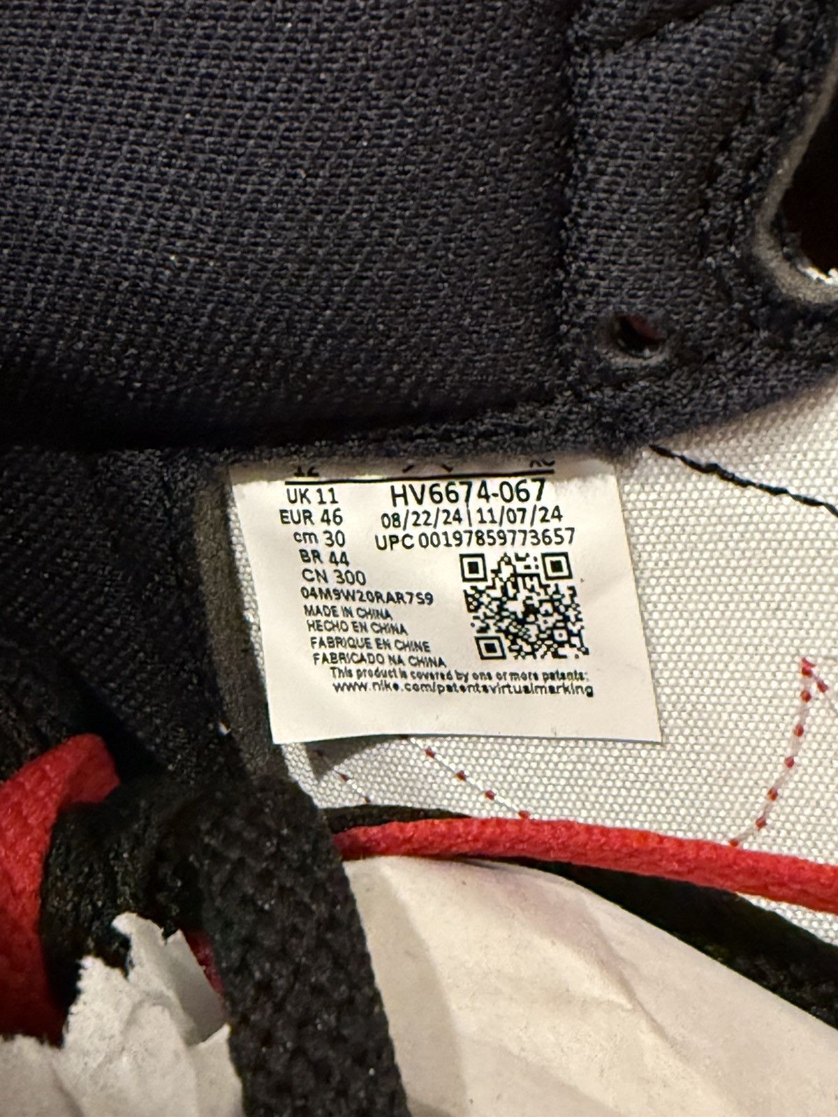 Jordan Brand Jordan 1 Retro High '85 OG Bred Banned HV6674-067 Red Sz 12 Size US 12 / EU 45 - 13 Thumbnail