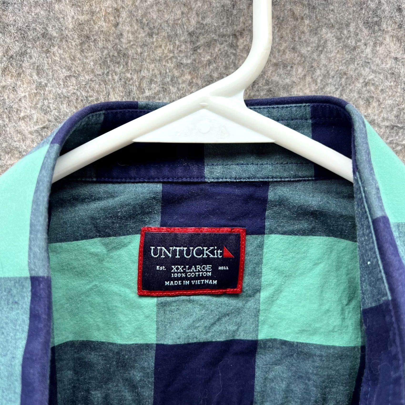 UNTUCKit UNTUCKit Mens Plaid Button Down - Preppy Shirt - 2XL Size US XXL / EU 58 / 5 - 7 Thumbnail