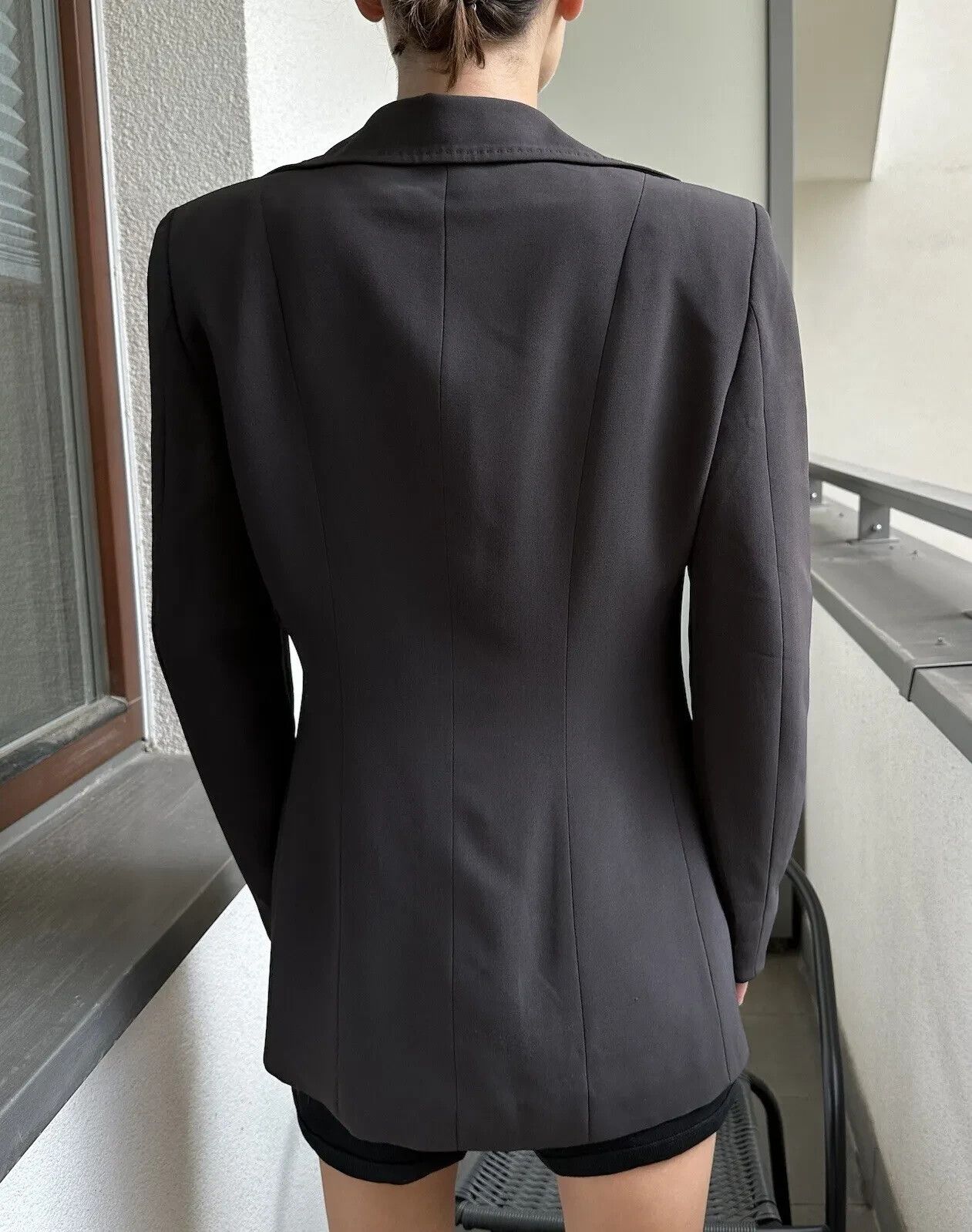 Moschino Moschino Cheap and Chick Blazer Jacket Gray Womens Coat Size M / US 6-8 / IT 42-44 - 7 Thumbnail