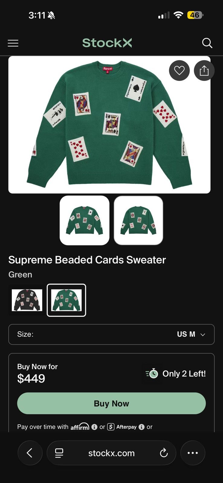 Supreme Supreme Beaded Card Sweater Size US M / EU 48-50 / 2 - 4 Thumbnail