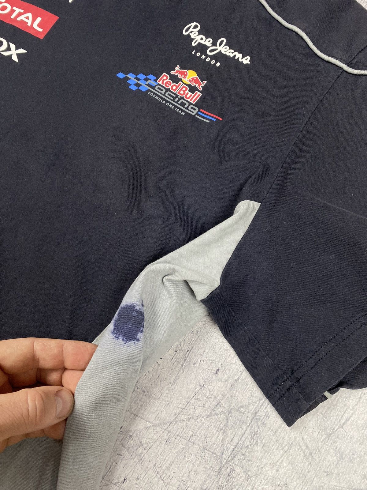 Pepe Jeans × Red Bull Pepe Jeans Red Bull Racing Infinity Pirelli Tee T Shirt Size US XL / EU 56 / 4 - 8 Thumbnail