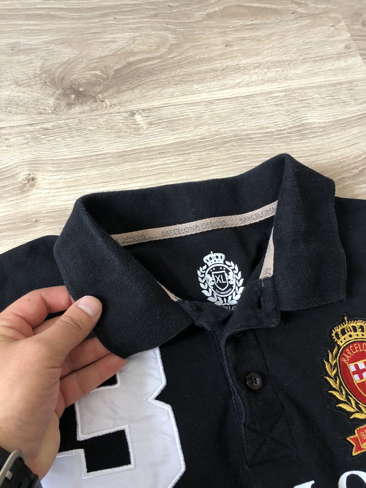 Vintage Vintage Barcelona Big Logo Like Polo Ralph Lauren Rugby Polo Size US XL / EU 56 / 4 - 7 Thumbnail