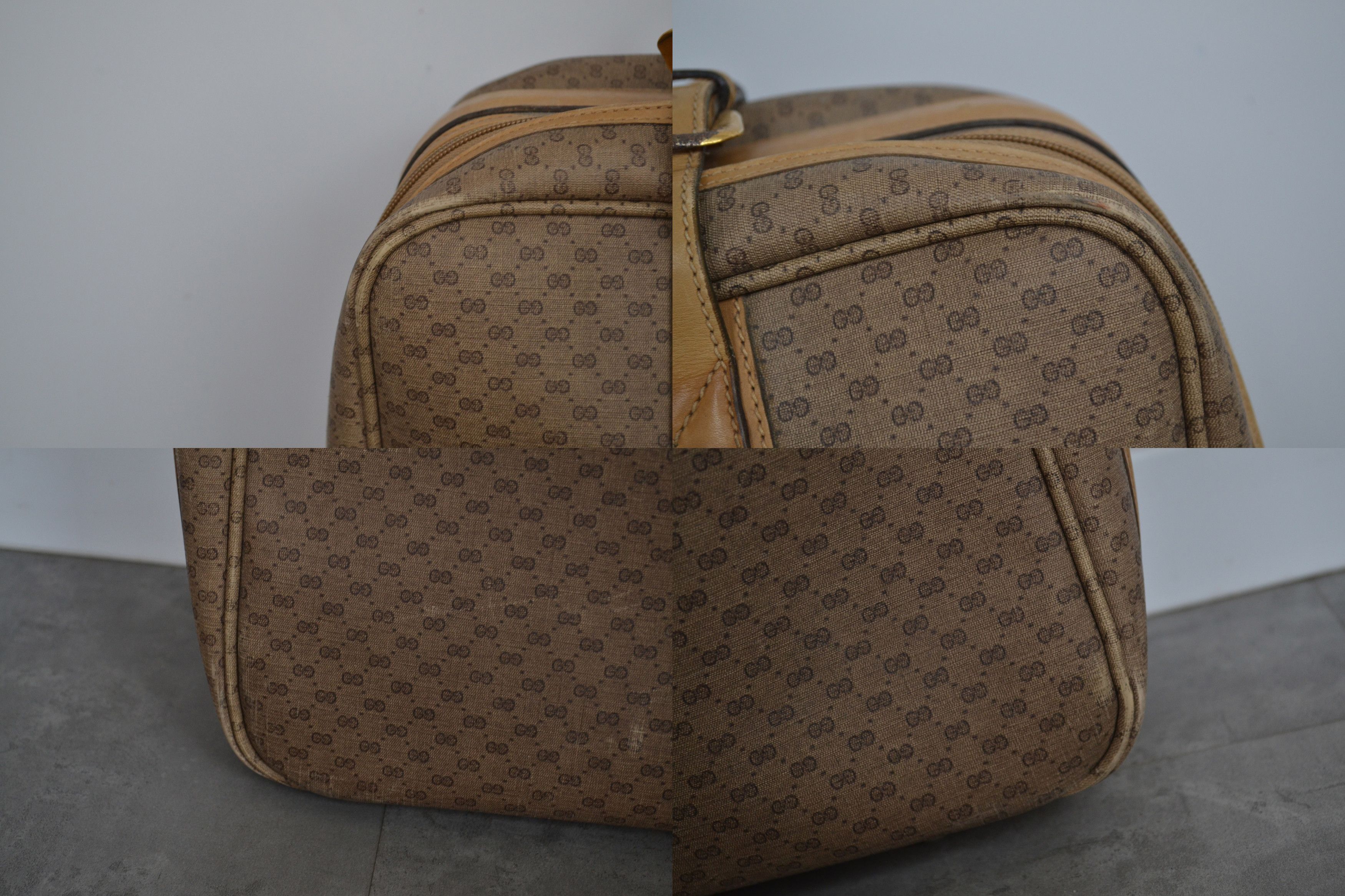 Gucci GUCCI Luggage Bag Monogram GG Logo Suitcase Brown Leather Size ONE SIZE - 13 Thumbnail