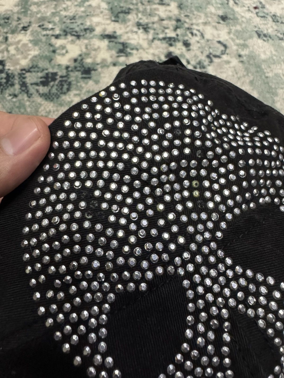 Japanese Brand × Swarovski LARGE SKULL PAINTER CAP Size ONE SIZE - 9 Thumbnail