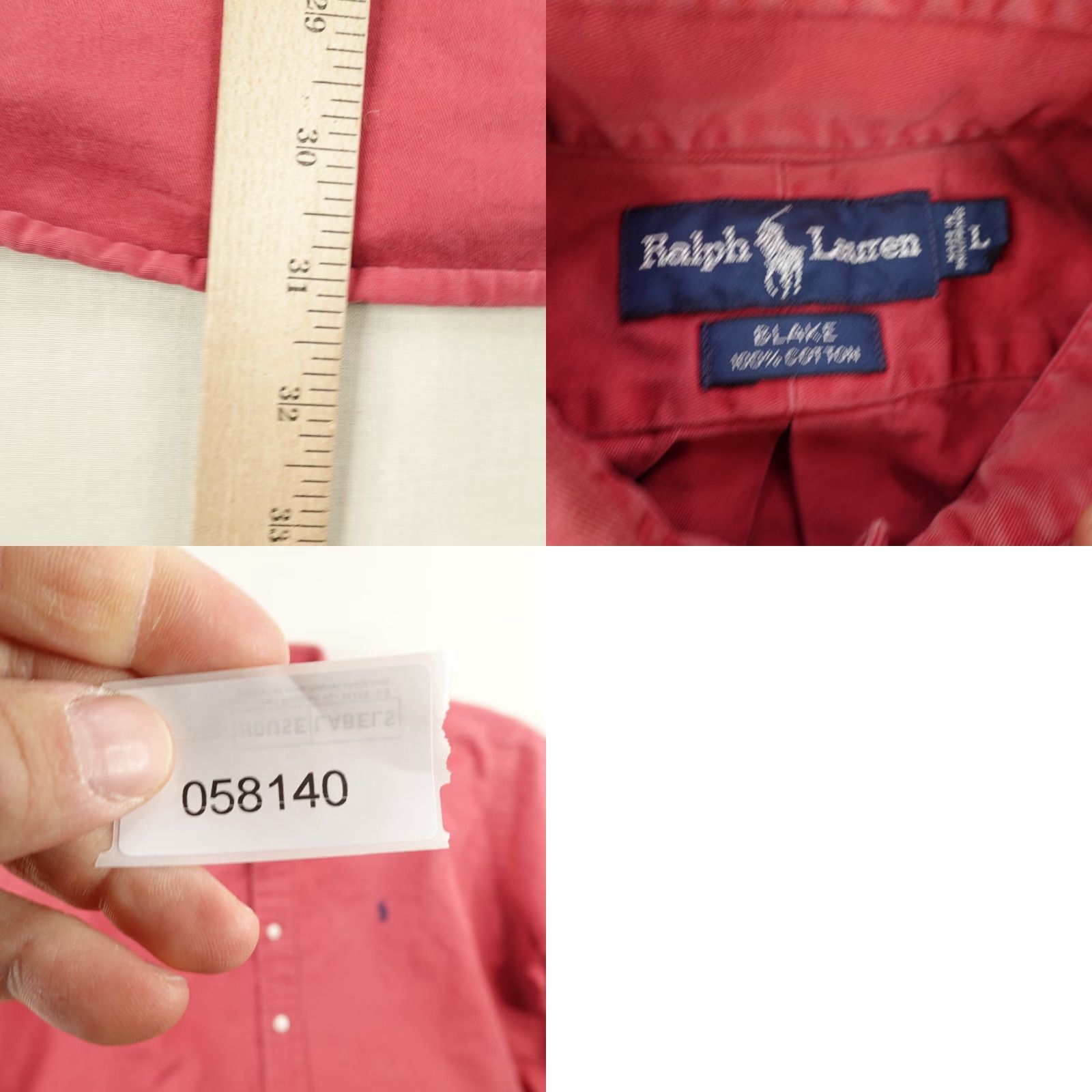 Ralph Lauren VINTAGE Ralph Lauren Shirt Mens L Pink Blake Twill Button-Up Pony Logo Collared Short Sleeve Classic Preppy Mens Size US L / EU 52-54 / 3 - 8 Thumbnail