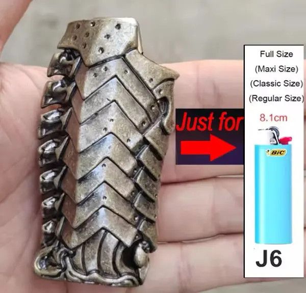 Jewelry Armor Thickened Metal Lighter Case Holder Size ONE SIZE - 7 Thumbnail