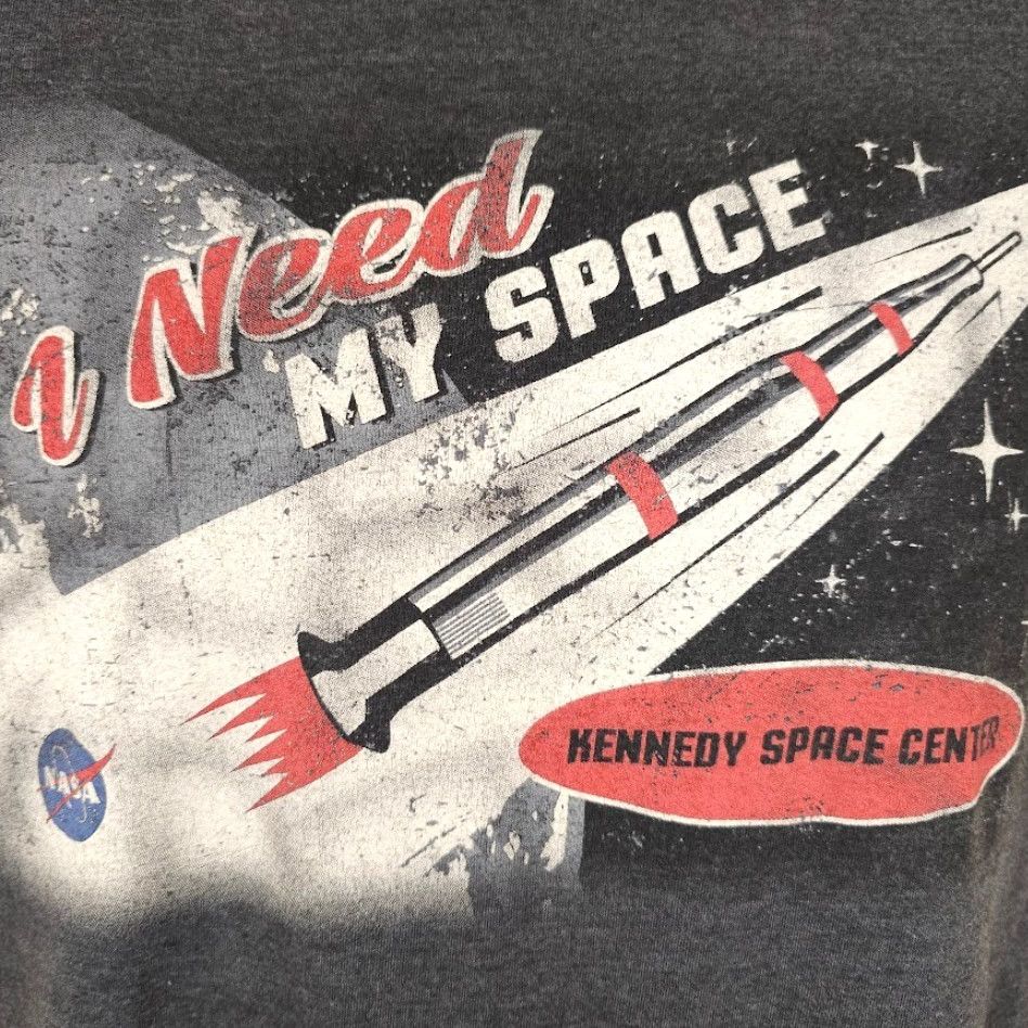NASA NASA T Shirt Mens Size Small Gray I Need My Space Kennedy Space Center Shirt Mens Small Gray Space NASA Johnson Apollo 60s 70s Retro Size US S / EU 44-46 / 1 - 3 Thumbnail