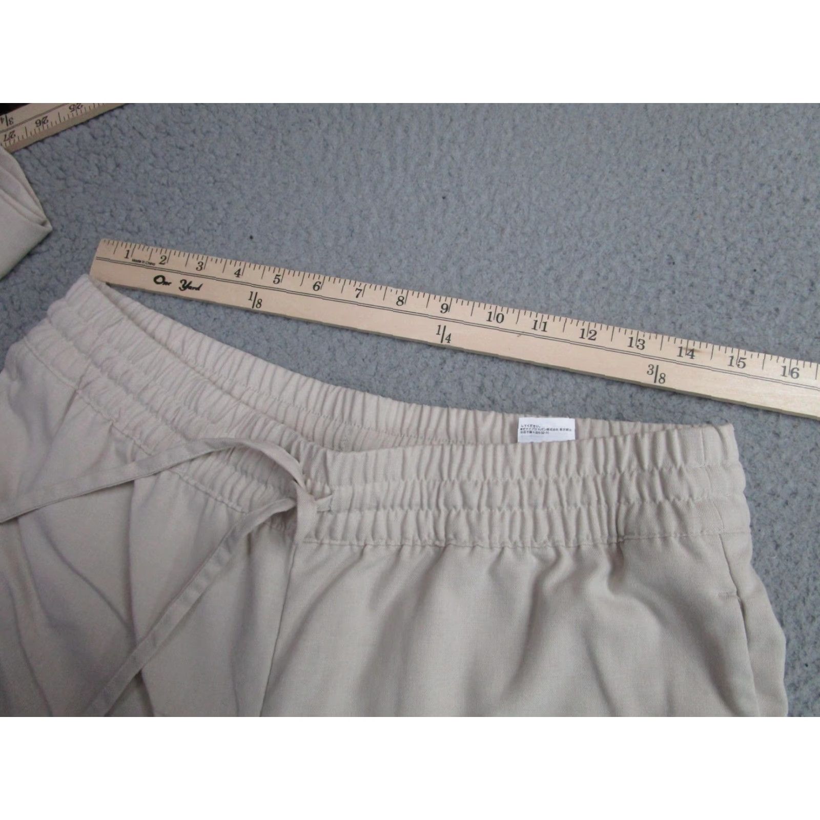 Banana Republic Banana Republic Pants Womens M beige Tapered Fit Chino Elastic Waist Stretch Size 32" / US 10 / IT 46 - 7 Thumbnail