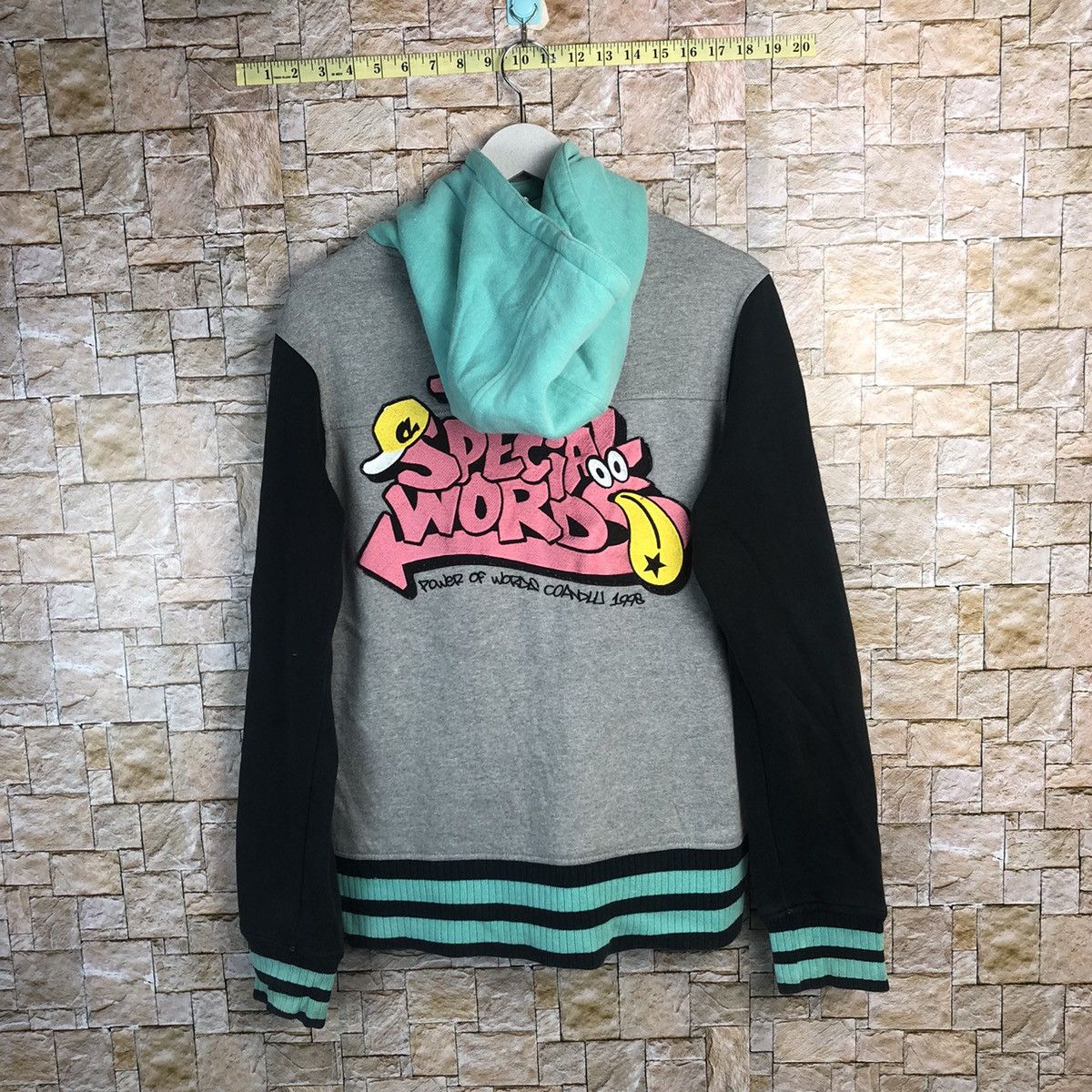 Japanese Brand Coelu Hoodie Grey Bombers varsity Jacket #A185 Size US S / EU 44-46 / 1 - 14 Thumbnail